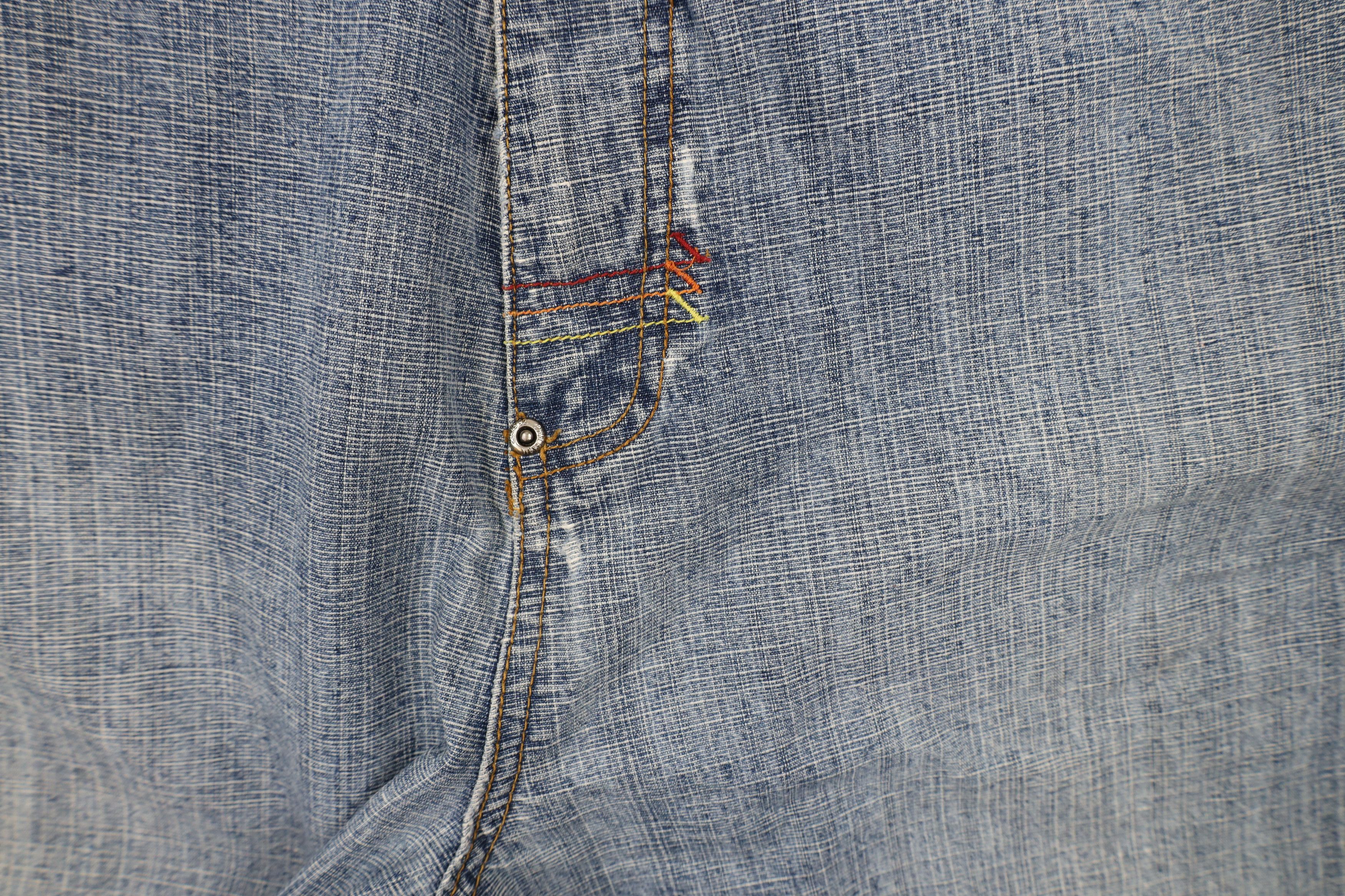 Phat Farm × Vintage Vintage Phat Farm Spell Out Baggy Wide Leg Denim Jeans Size US 34 / EU 50 - 7 Thumbnail