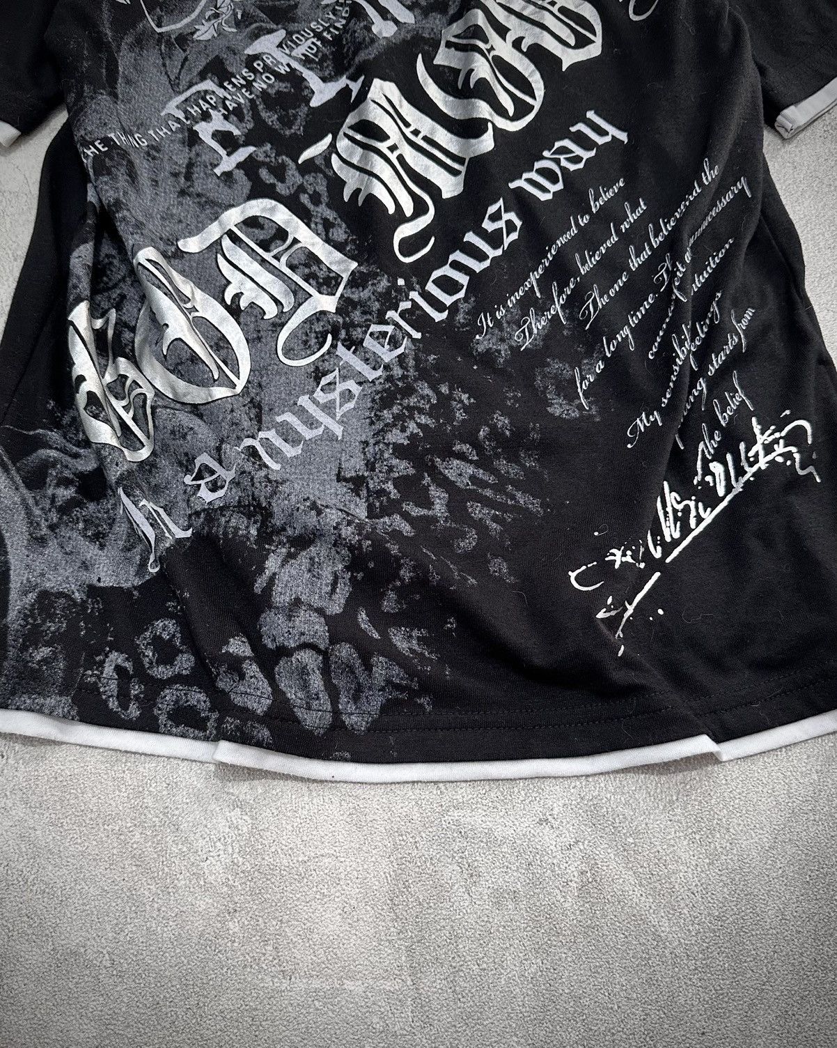 Japanese Brand Y2k Clash Ahead Poem Vkei T-shirt Size US M / EU 48-50 / 2 - 4 Thumbnail