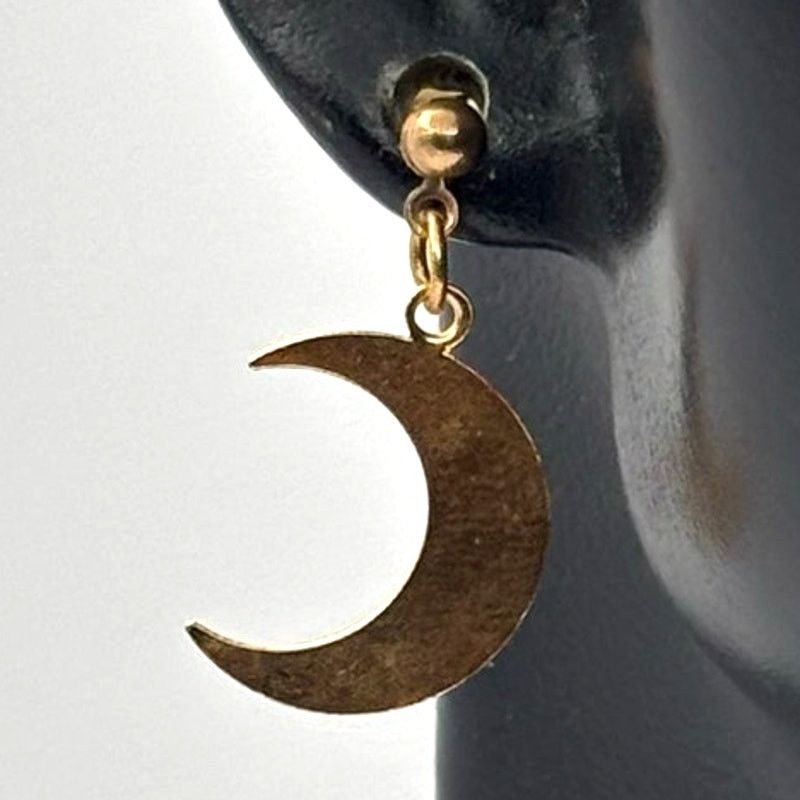 Other Gold Moon Earrings Size ONE SIZE - 1 Thumbnail