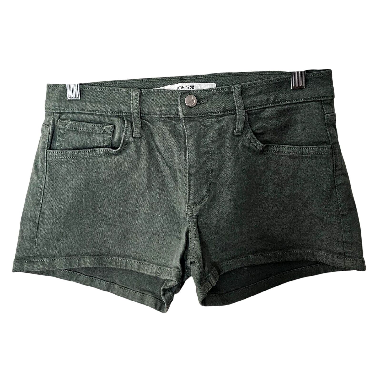 Other Joe's Army Green Denim 5-Pocket Jean Short Shorts Size 29 Size 29" - 1 Thumbnail