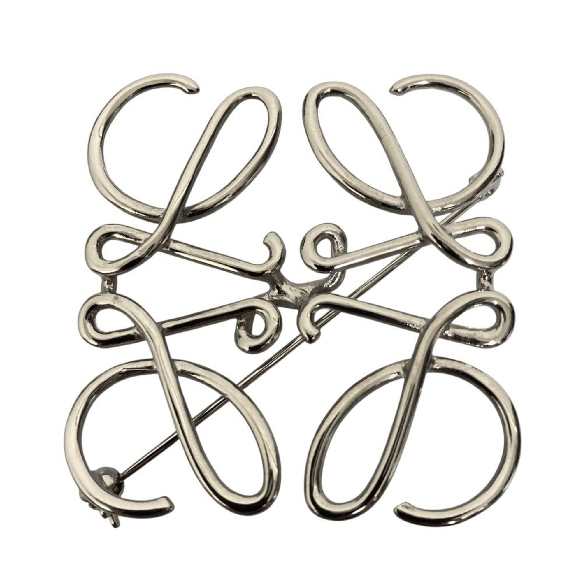 Loewe LOEWE Anagram Brooch, Silver Color, Women's Size ONE SIZE - 1 Thumbnail
