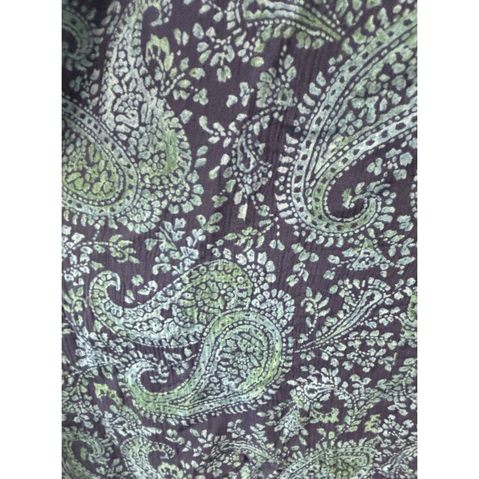 Coldwater Creek VINTAGE Coldwater Creek Silk Paisley Dress Women’s Size 12 Midi Short Sleeve Navy Classic Flowy Fit & Flare Size XL / US 12-14 / IT 48-50 - 6 Thumbnail