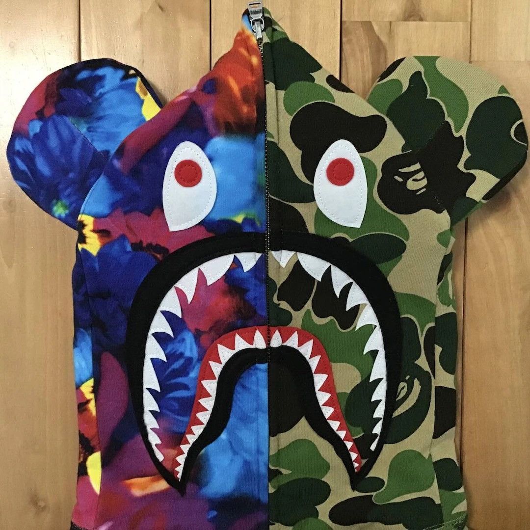 Bape BAPE × Mika Ninagawa BE@R Shark full zip hoodie ABC camo Size US L / EU 52-54 / 3 - 3 Thumbnail