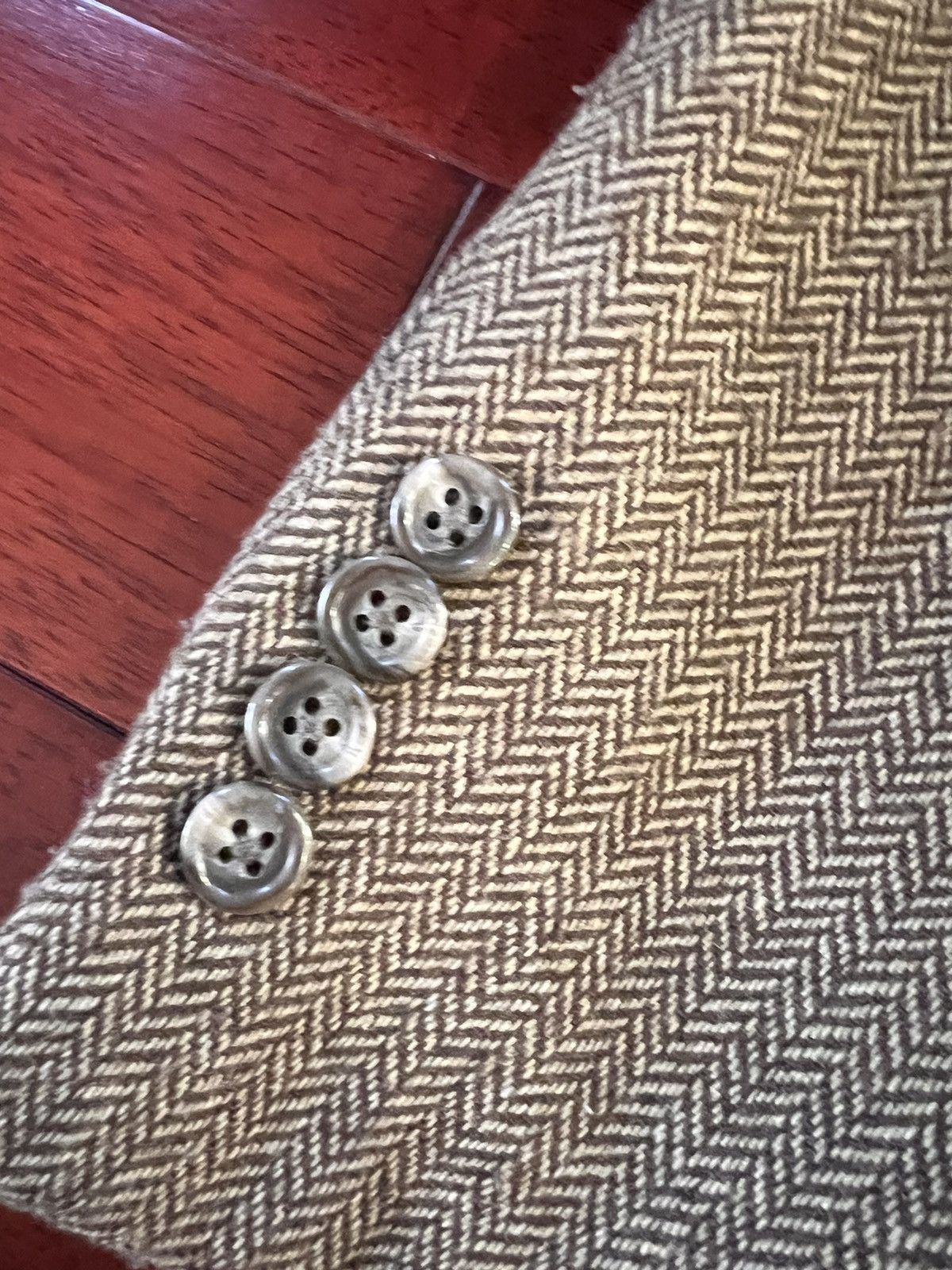 Polo Ralph Lauren Herringbone Tweed Sport Coat Size 38S - 4 Thumbnail