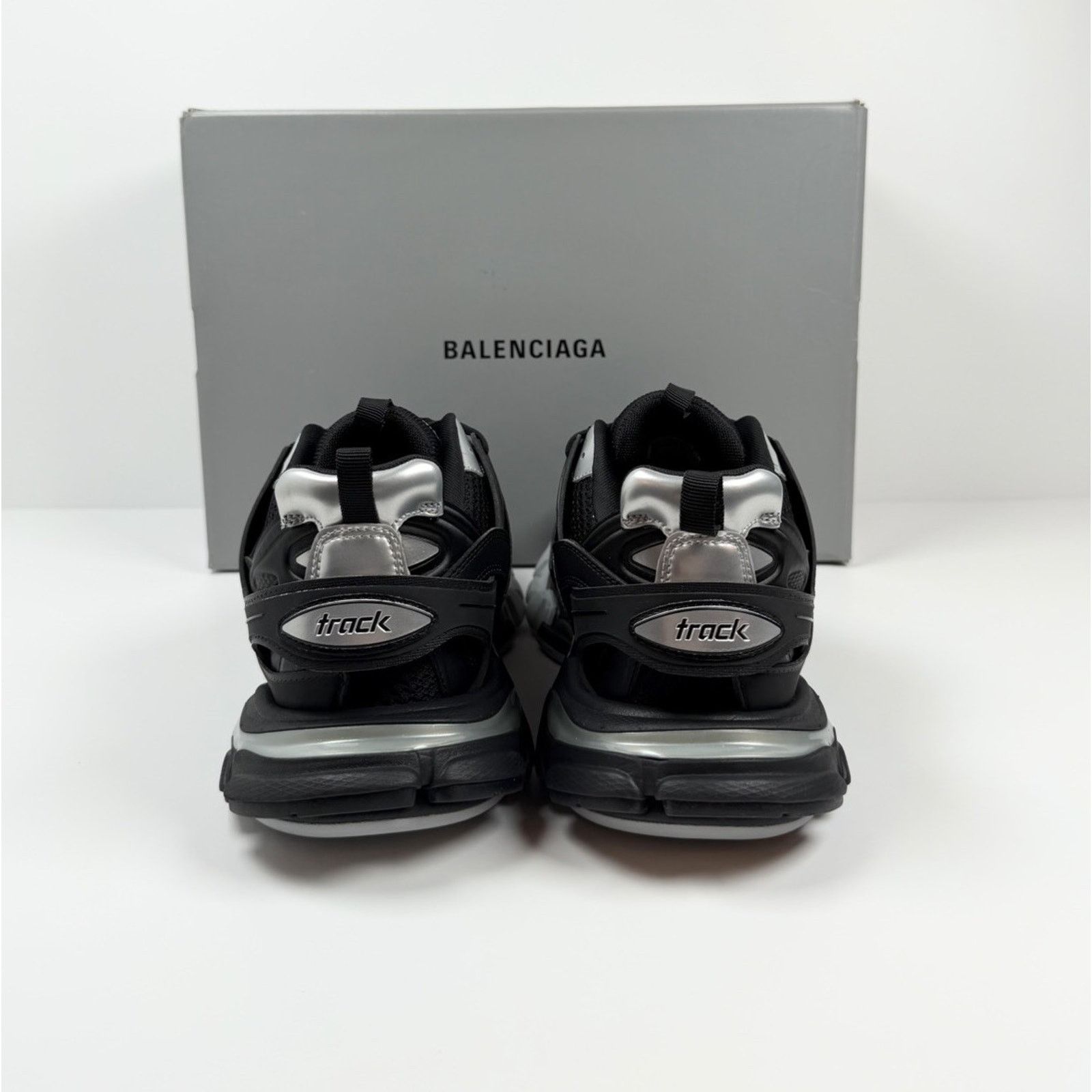 Balenciaga Size 43EU/10US - Balenciaga Track Black Silver NEW Size US 10 / EU 43 - 4 Thumbnail