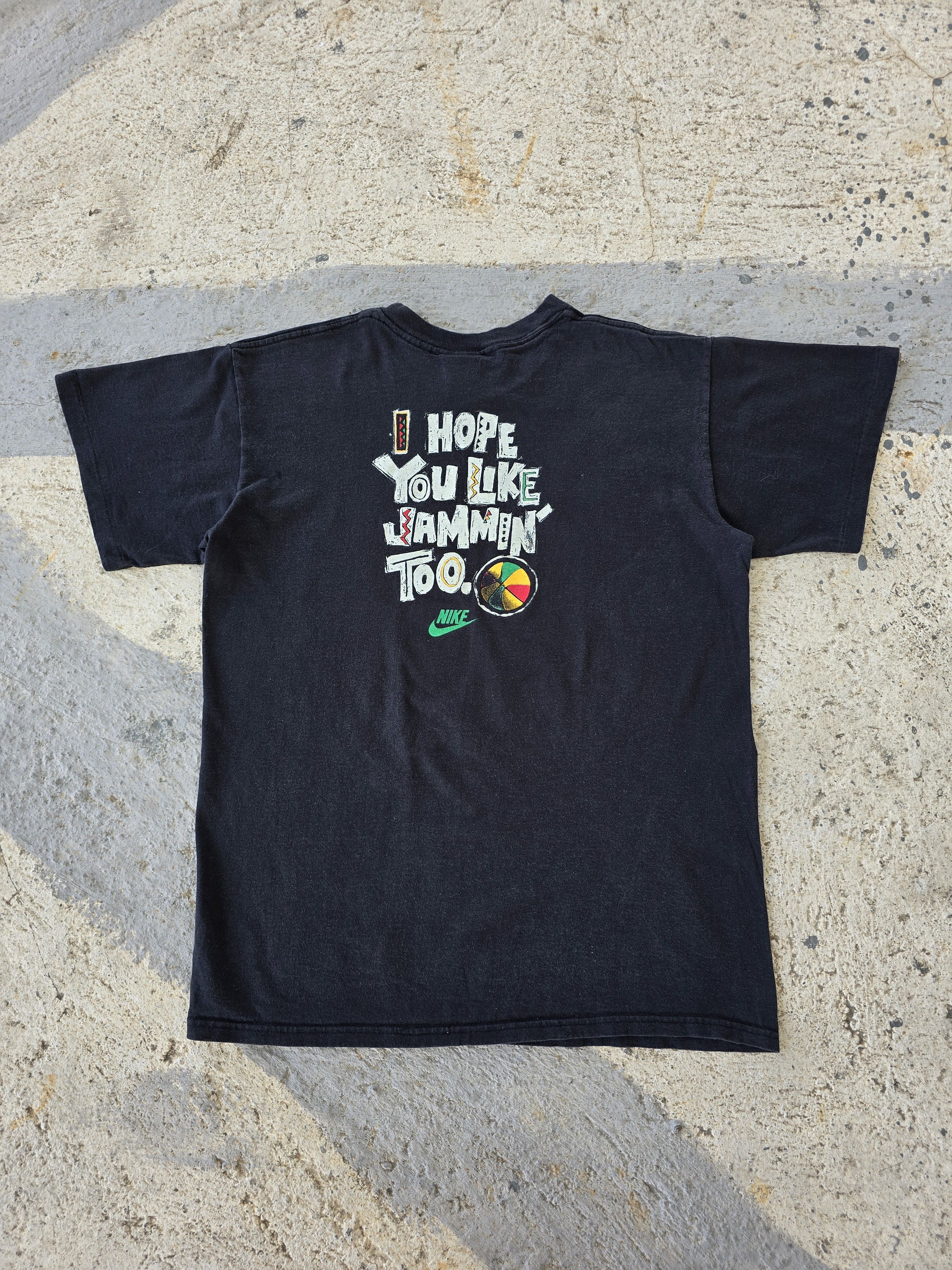 Nike Vintage We're Jammin Michael Jordan Bob Marley Tee Shirt Size US M / EU 48-50 / 2 - 3 Thumbnail