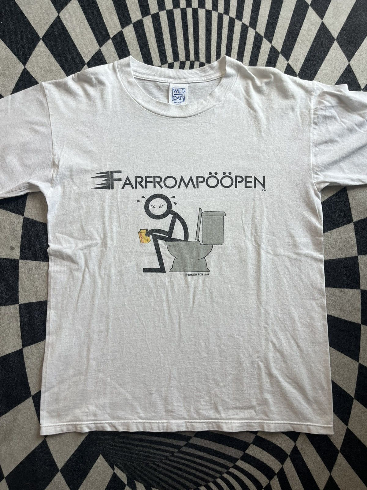 Arts & Science Vintage FARFROMPOOPEN Art parody Erazor Bits 1995’s Tshirt Size US L / EU 52-54 / 3 - 3 Thumbnail