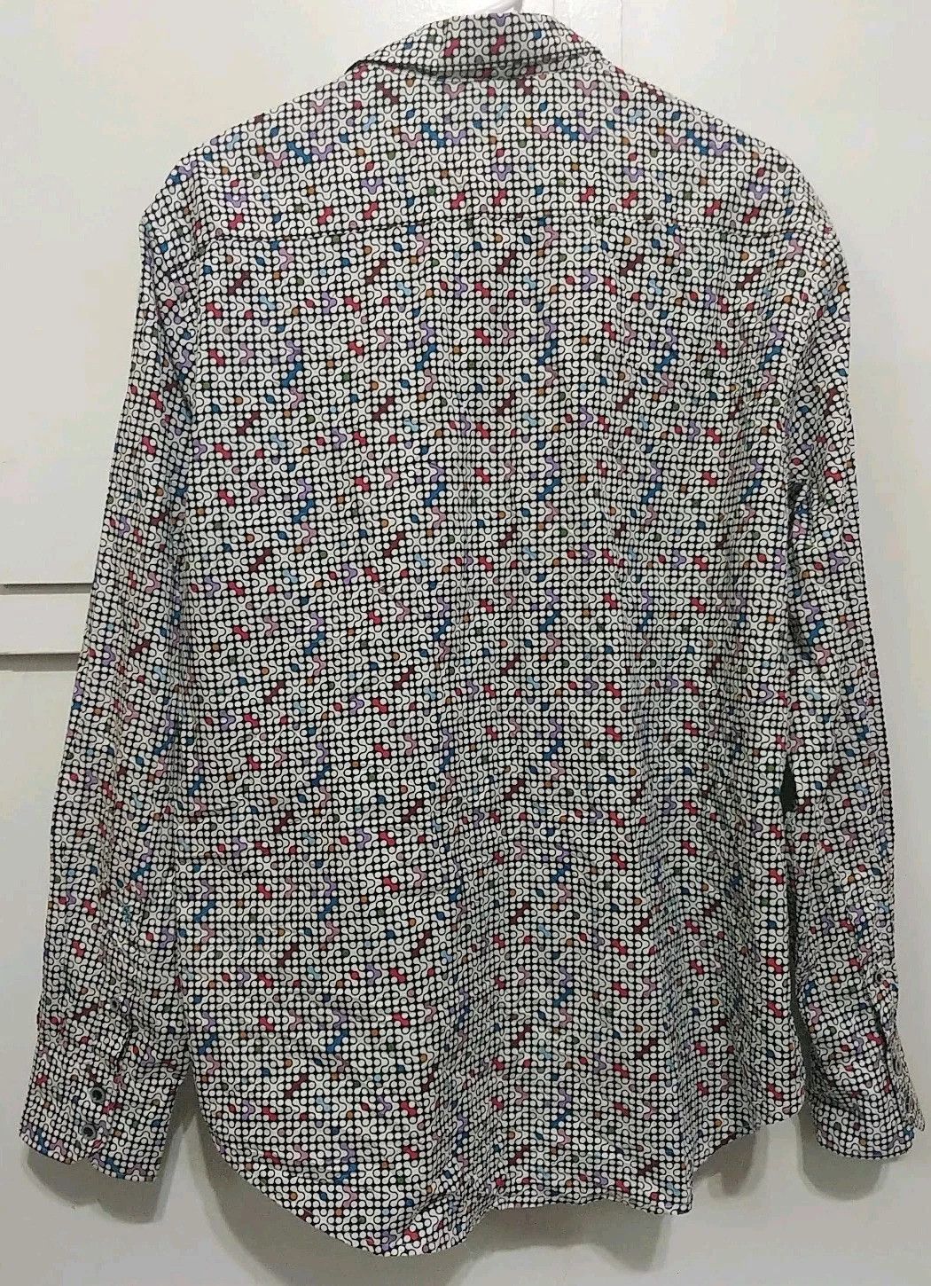 Robert Graham Robert Graham Anemone Geometric Classic Button Cotton Shirt Size US L / EU 52-54 / 3 - 5 Thumbnail