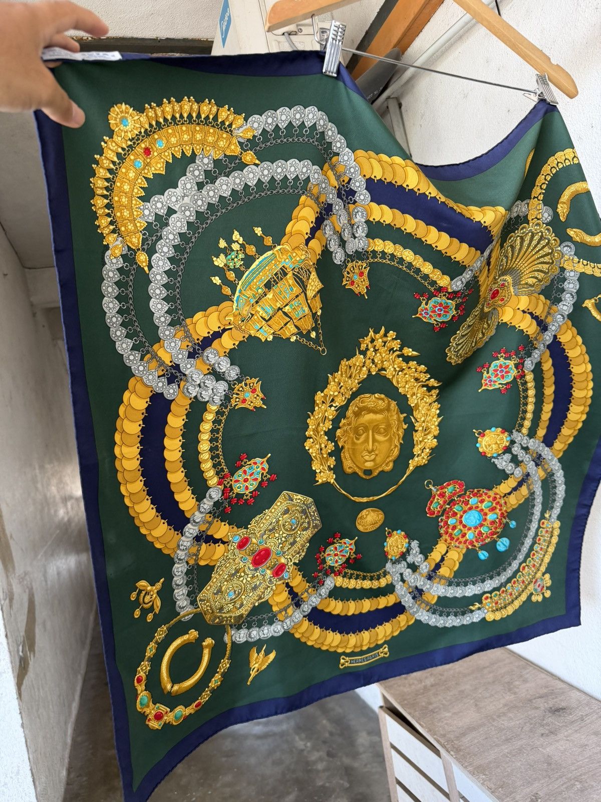 Hermes Rare Vintage 90s Hermes Kosmima Silk Scarve Size ONE SIZE - 3 Thumbnail