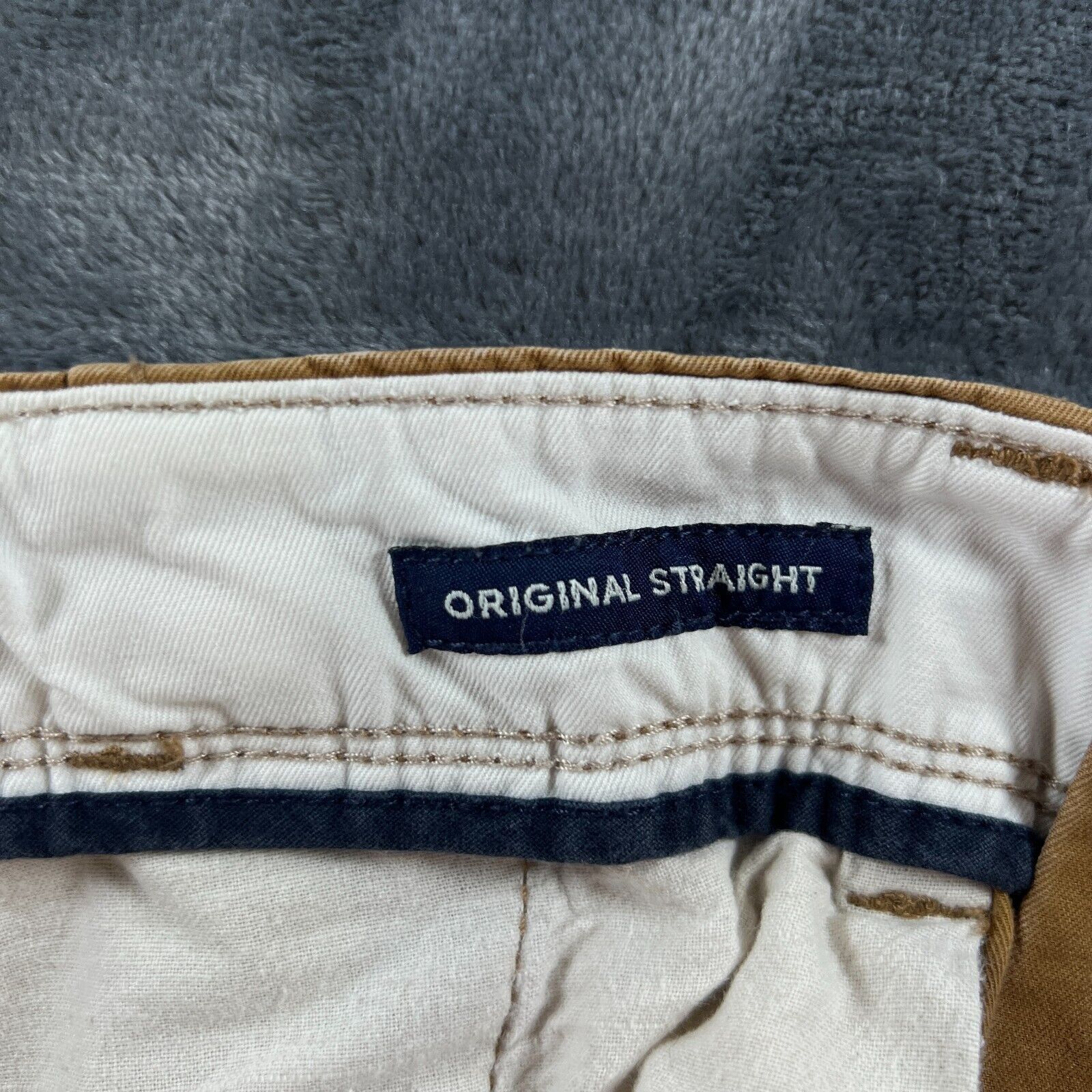 American Eagle Outfitters American Eagle Original Straight Khaki Pants Men 34x34 (34x3 Size US 34 / EU 50 - 11 Thumbnail