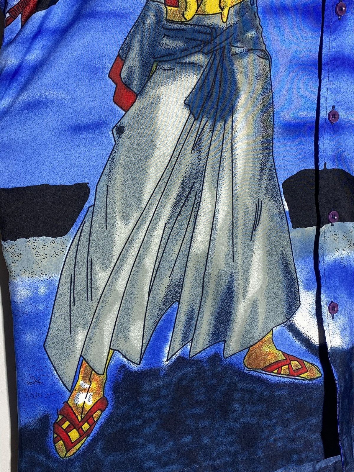 Anime 🇯🇵 Vintage 90s Anima Samurai Shirt Japan Style Dragon Kapital Size US XL / EU 56 / 4 - 5 Thumbnail