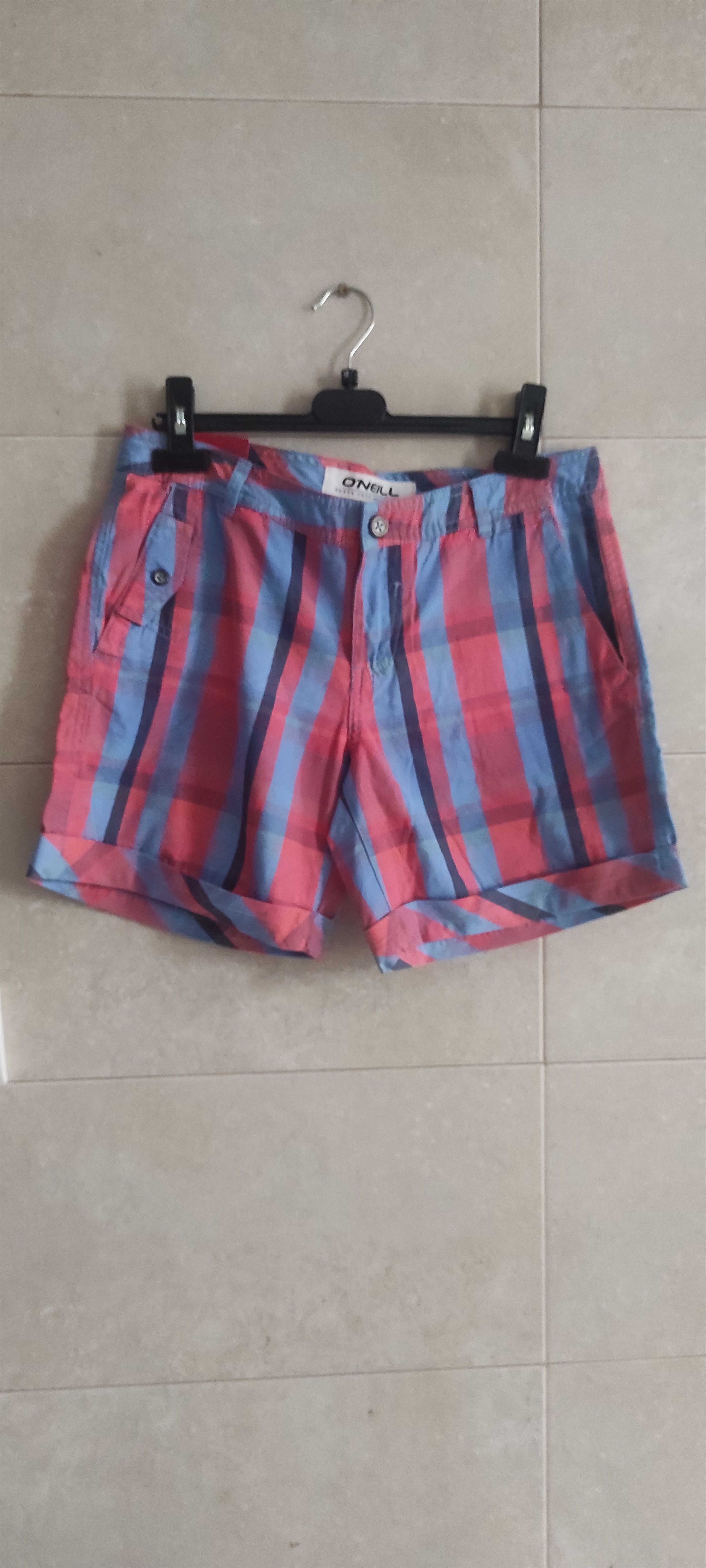 O'Neill Lot Of 2 Oneill Men's Plaid Bermuda Striped Shorts Size 32 Size US 27 - 12 Thumbnail