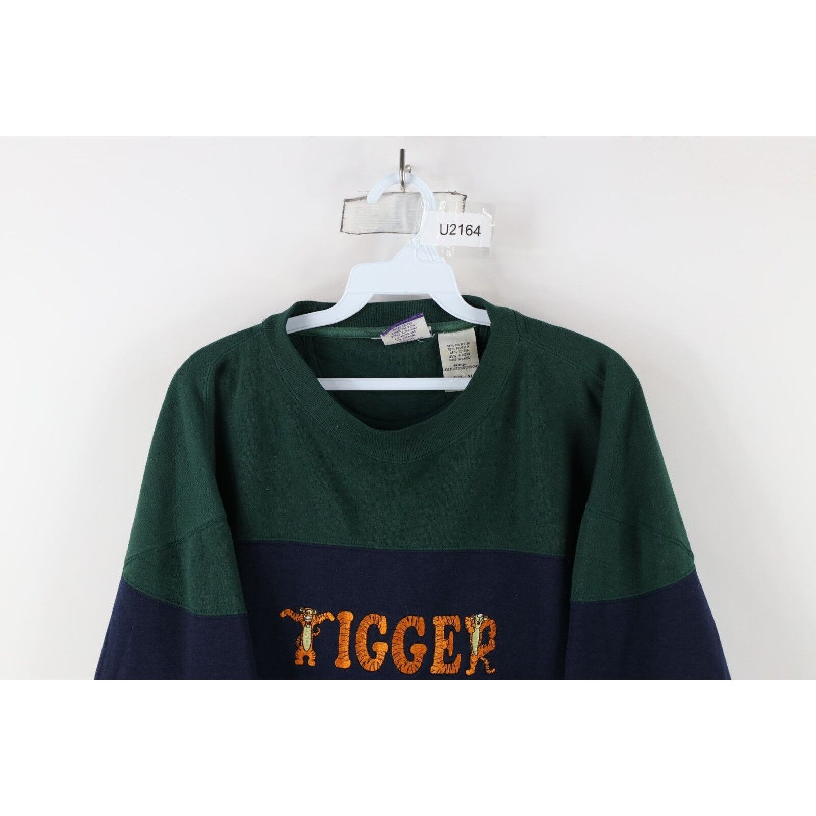 Disney × Vintage Vintage 90s Disney Faded Winnie the Pooh Tigger Sweatshirt Size XL / US 12-14 / IT 48-50 - 2 Thumbnail