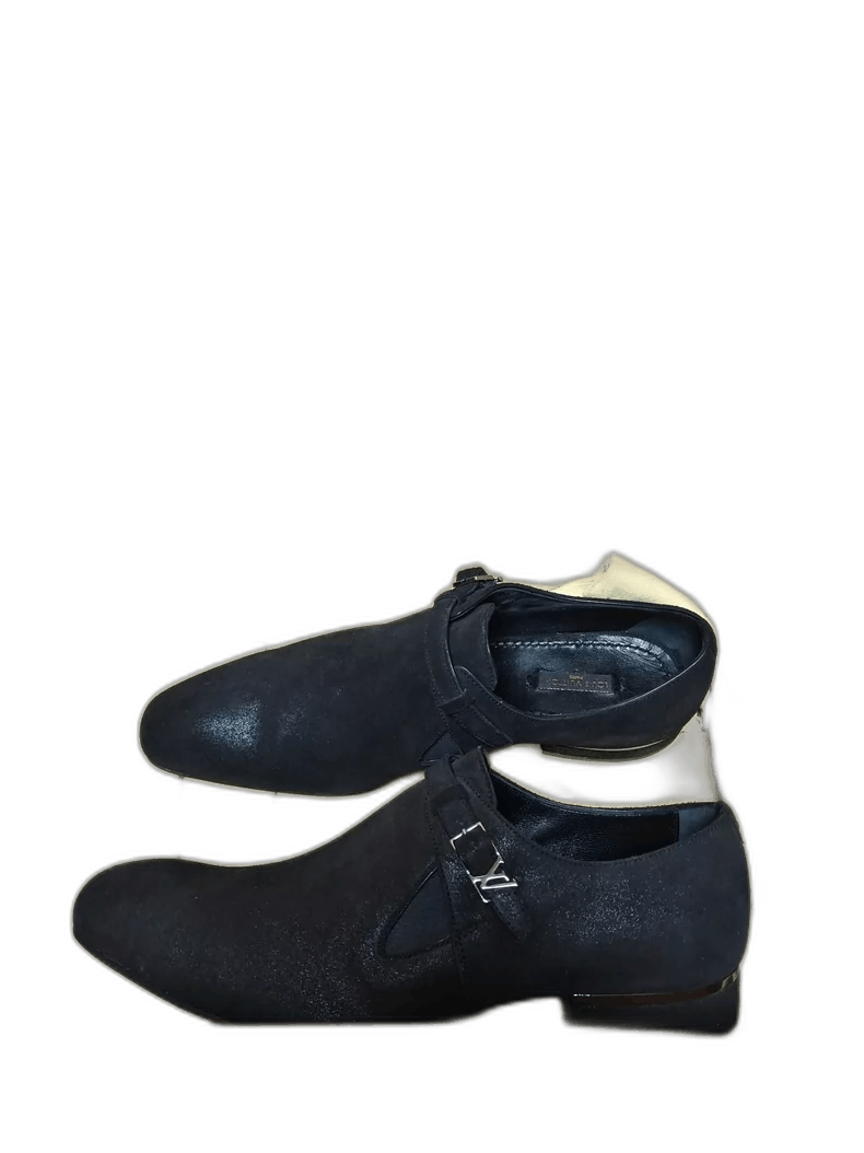 Louis Vuitton Louis Vuitton Louis Vuitton Men's Leather Shoes in Black-2 Size US 7 / IT 37 - 1 Thumbnail