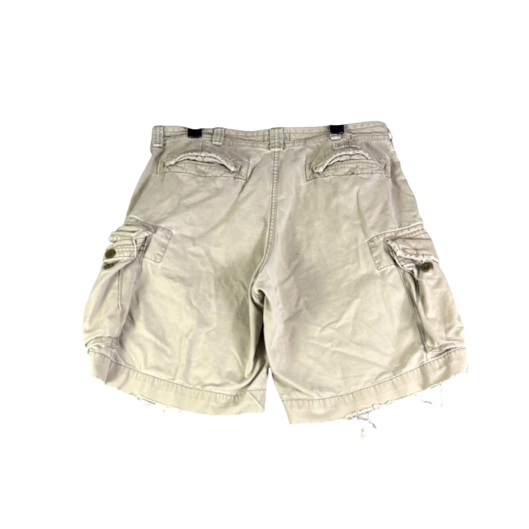 Polo Ralph Lauren Polo Ralph Lauren Mens Cargo Shorts Tan Khaki Distressed Frayed Hem Size 36 Size US M / EU 48-50 / 2 - 2 Thumbnail