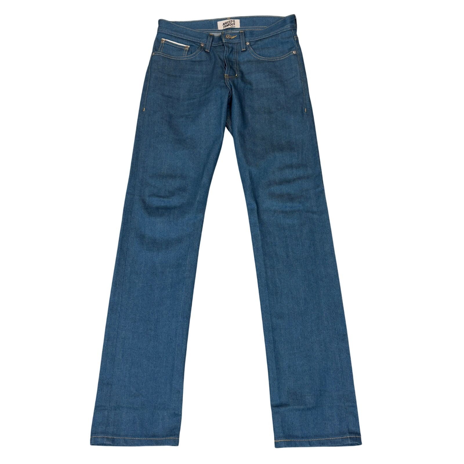 Naked & Famous Naked & Famous Weird Guy Jeans Raw Men's 29x34 Size US 29 - 1 Thumbnail