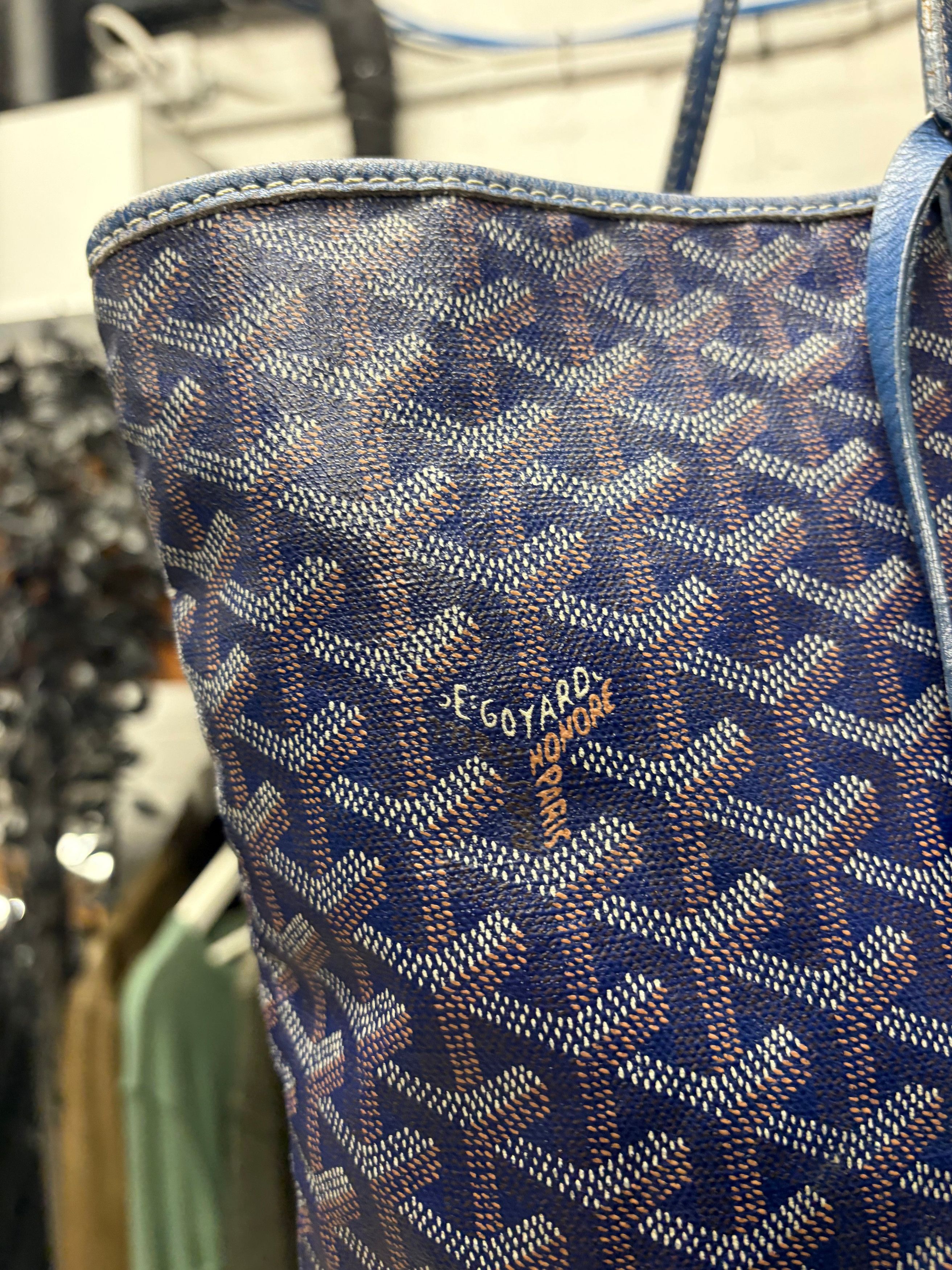 Goyard Goyard ‘ST Louis PM’ Blue Monogram Tote Bag Size ONE SIZE - 5 Thumbnail