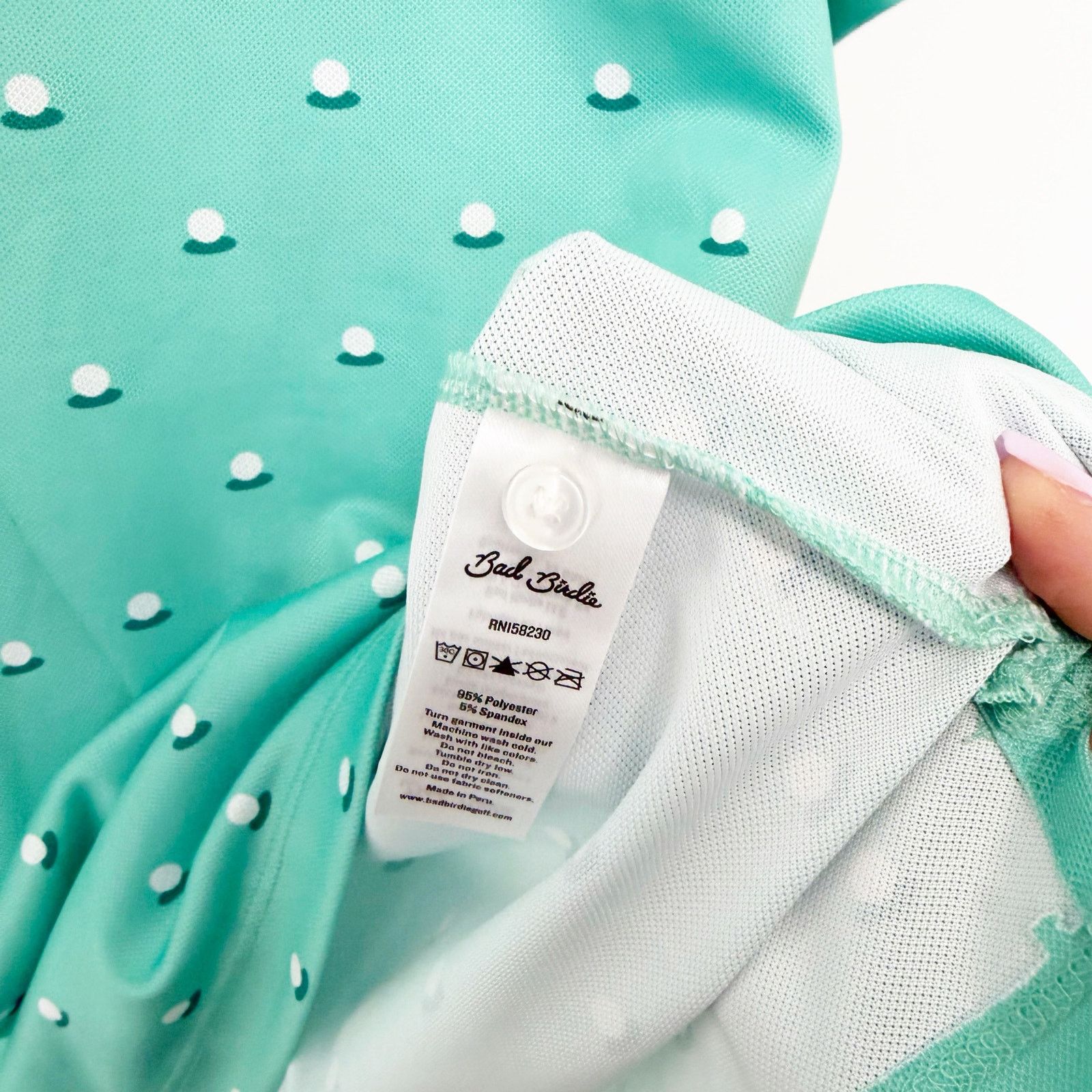 Other Bad Birdie Aim Point Dusty Jade Pique Golf Polo Sz L Size US L / EU 52-54 / 3 - 6 Thumbnail