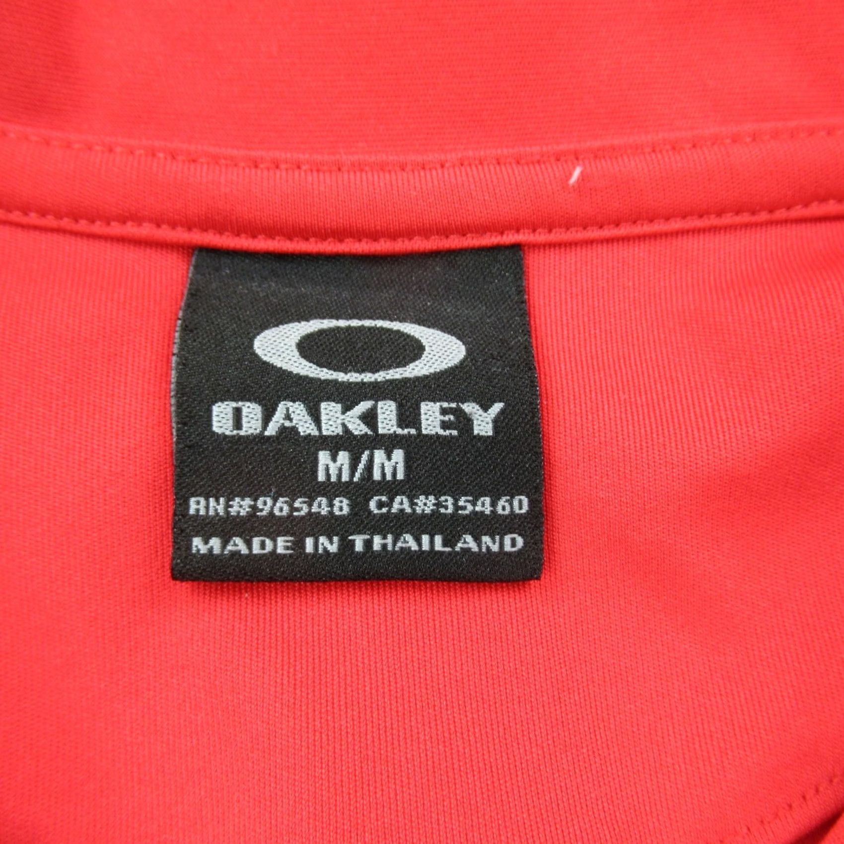 Oakley Oakley Polo Shirt Red Mens Medium Short Sleeve Performance Golf Lightweight Polo Shirt Size US M / EU 48-50 / 2 - 2 Thumbnail