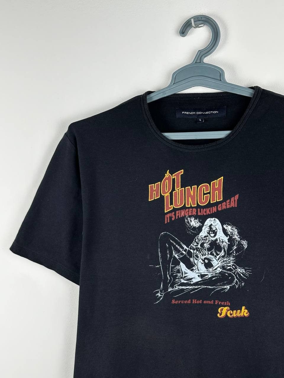 FCUK Vintage Hot Lunch Sexy Pussy French Connection T Shirt Size US L / EU 52-54 / 3 - 1 Thumbnail