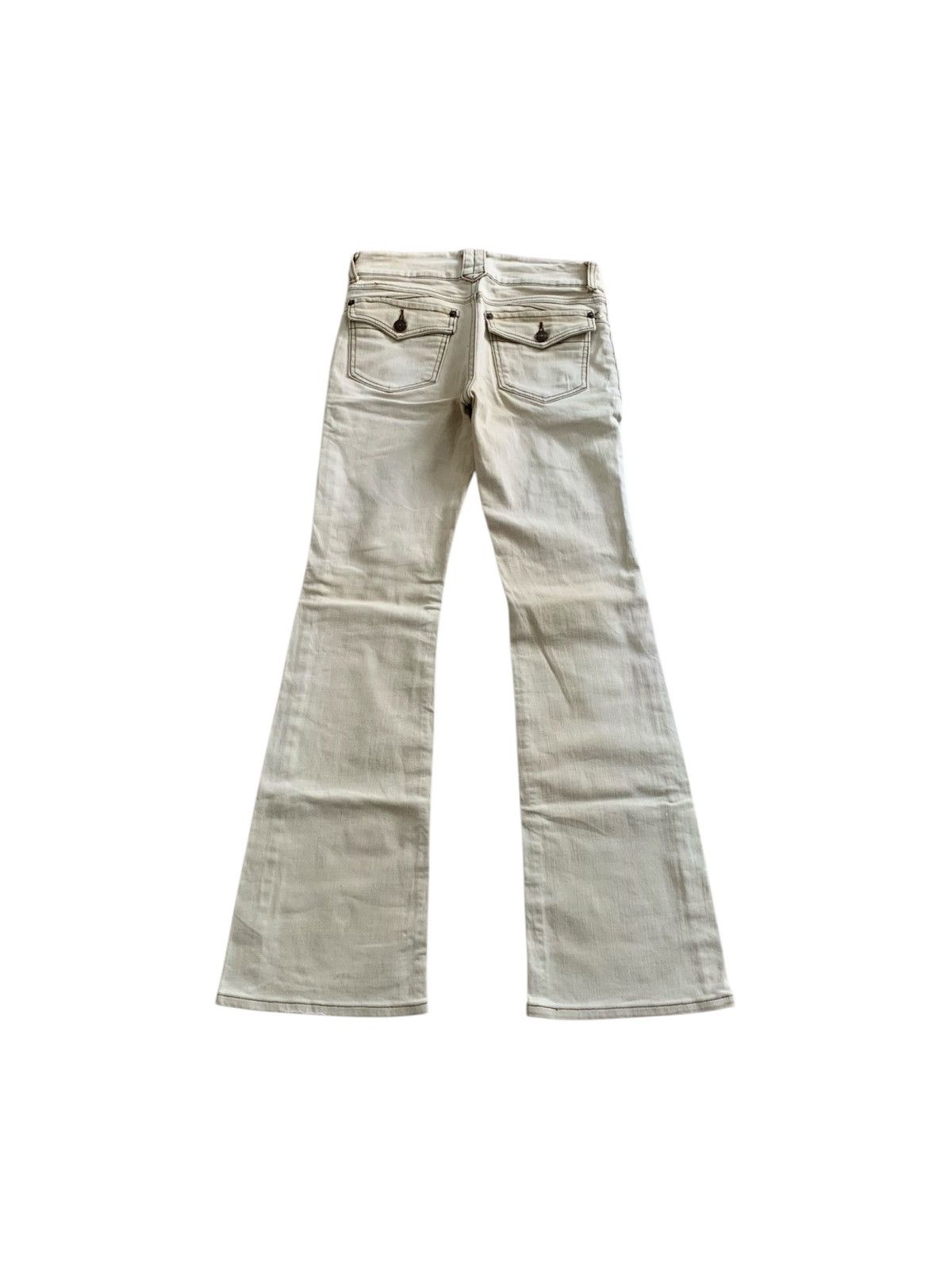 Japanese Brand Honeysuckle Rose Faded Bush Flared Jeans Size US 28 / EU 44 - 11 Thumbnail