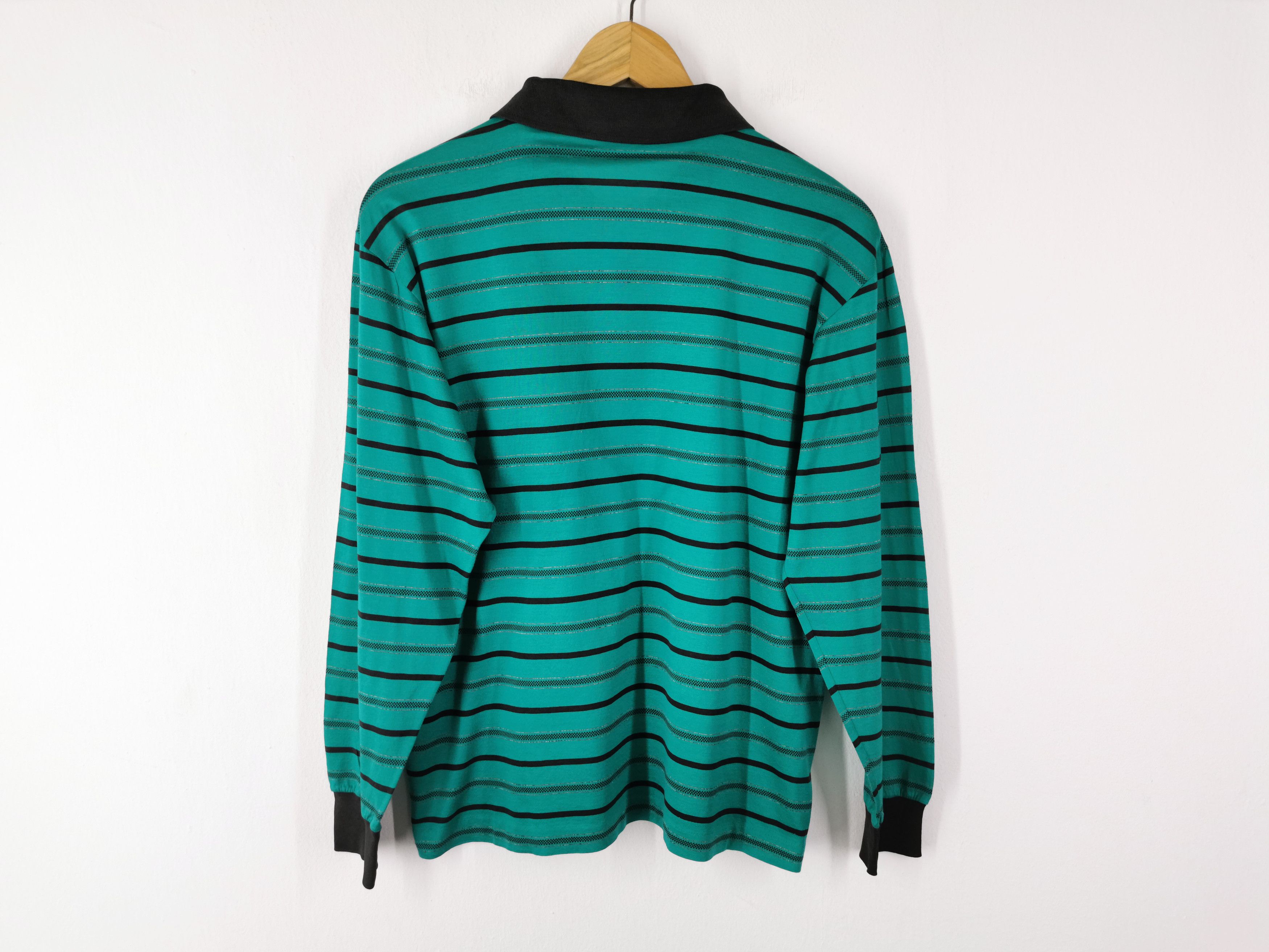 Christian Dior Monsieur Vintage 90's Christian Dior Stripe Polo Shirt Made In Italy Size US M / EU 48-50 / 2 - 2 Thumbnail
