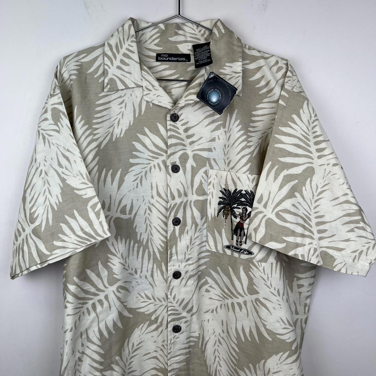 Vintage No Boundaries Tan and cream Hawaiian shirt Size US L / EU 52-54 / 3 - 3 Thumbnail