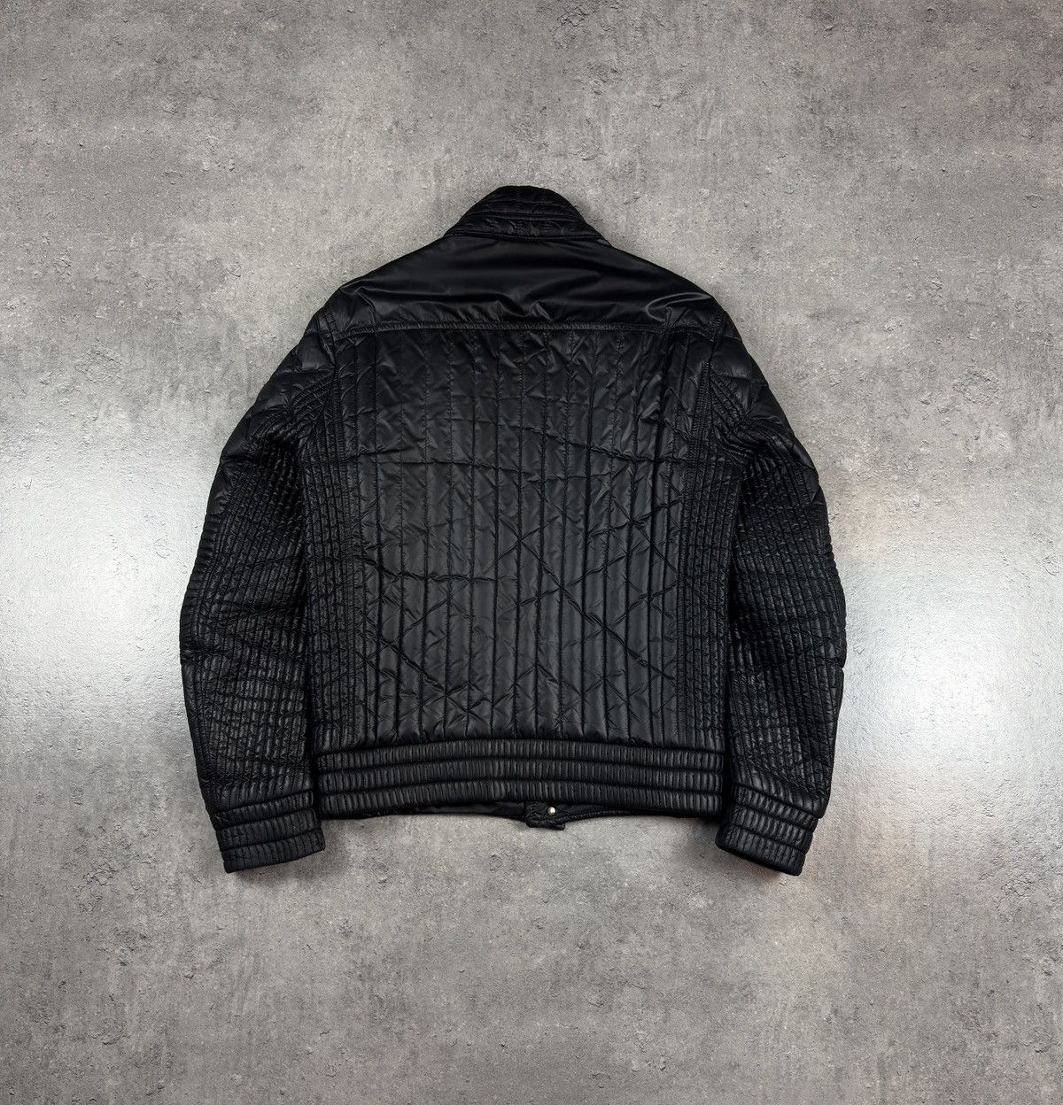 Moncler Moncler Quilted Moto Jacket Big Logo biker black size 1 Size US S / EU 44-46 / 1 - 2 Thumbnail