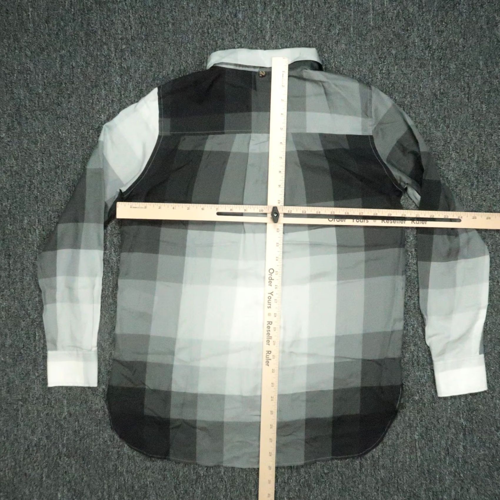Billy Reid Billy Reid Shirt Mens Small Gray Plaid Silk Cotton Long Sleeve Button-Up Boyds Mens Size US S / EU 44-46 / 1 - 5 Thumbnail