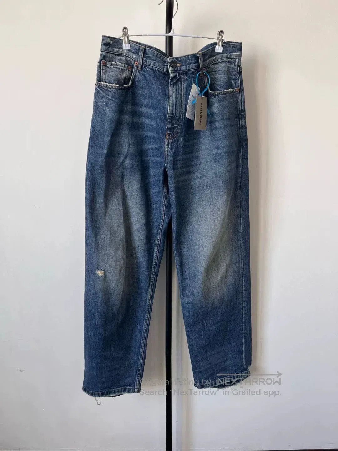 Balenciaga Balenciaga Distressed Baggy Denim Jeans. Size US 28 / EU 44 - 1 Thumbnail