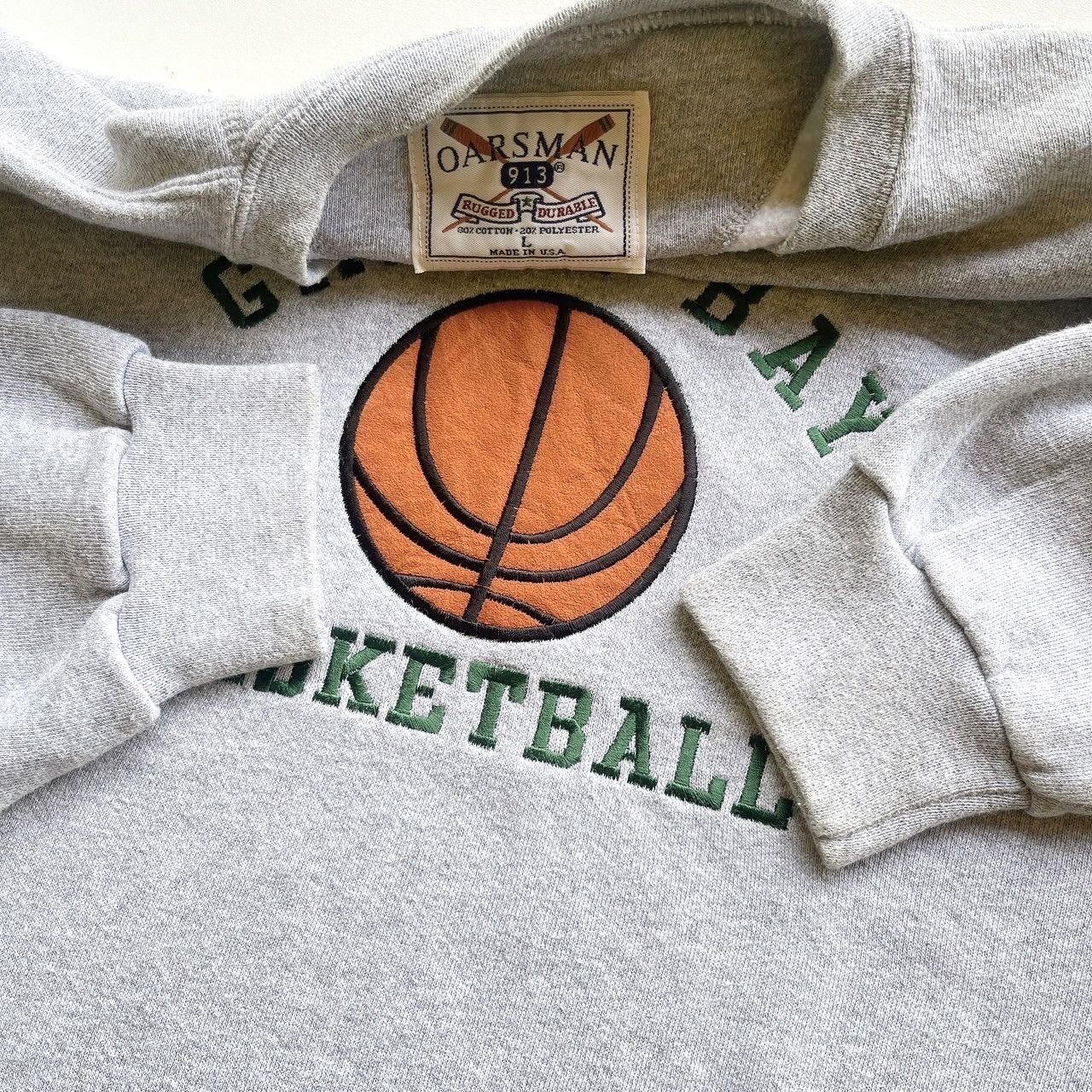 Vintage 90s Green Bay Basketball athletic sweatshirt/ L Size US L / EU 52-54 / 3 - 7 Thumbnail