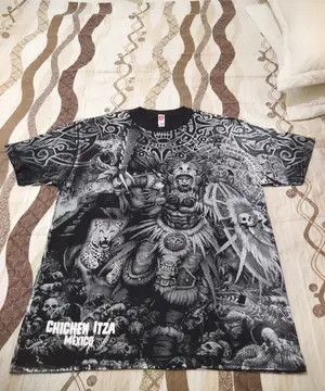 Grailed Vintage Chichen Itza Mexico Aztec/Mayan Warrior Size US L / EU 52-54 / 3 - 8 Thumbnail