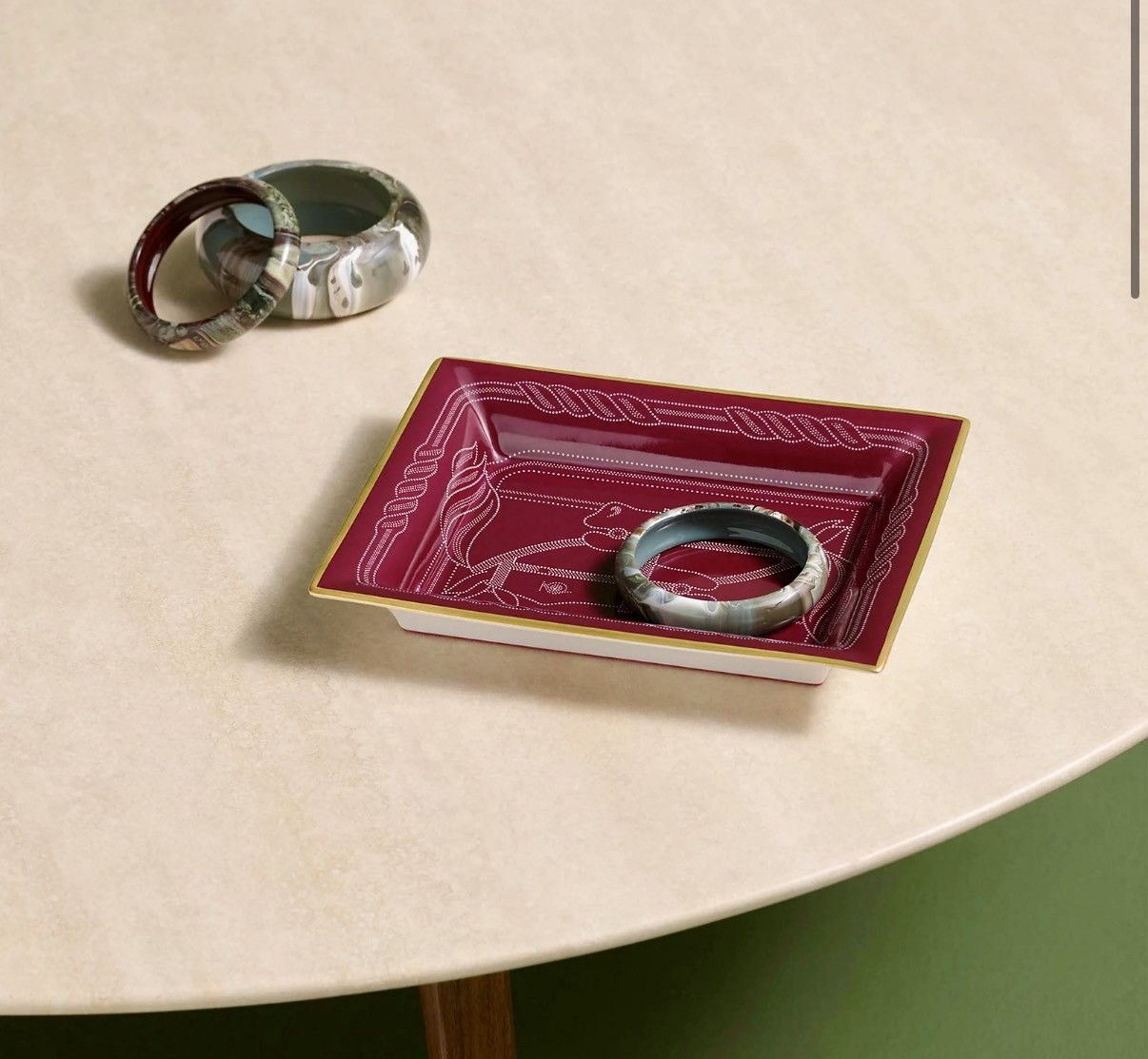 Hermes HERMES Quadrige change tray home decorative object piece Size ONE SIZE - 2 Thumbnail