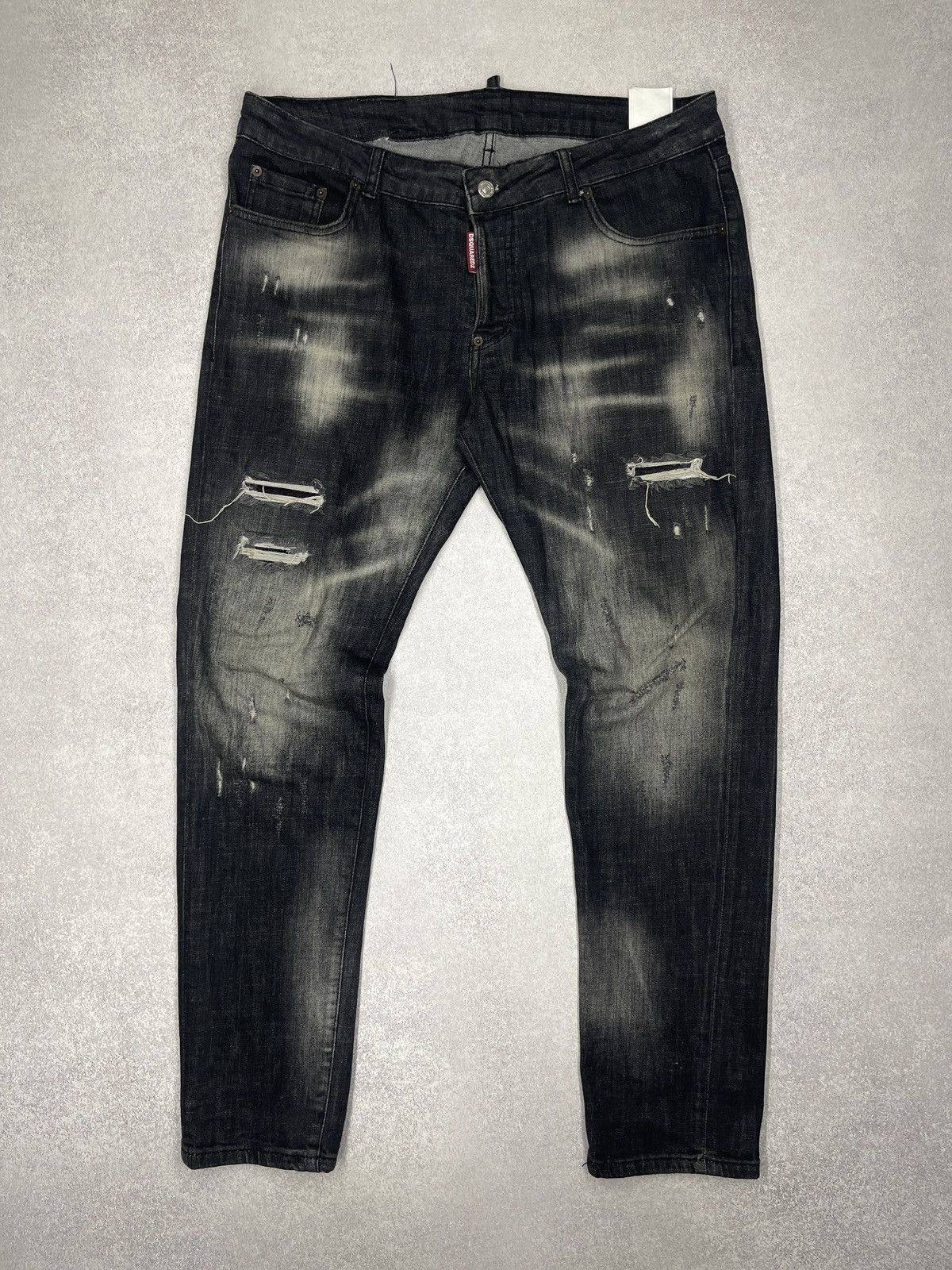 Dsquared2 Dsquared2 Cool Guy Faded Ripped Denim Jeans Black Size US 36 / EU 52 - 2 Thumbnail