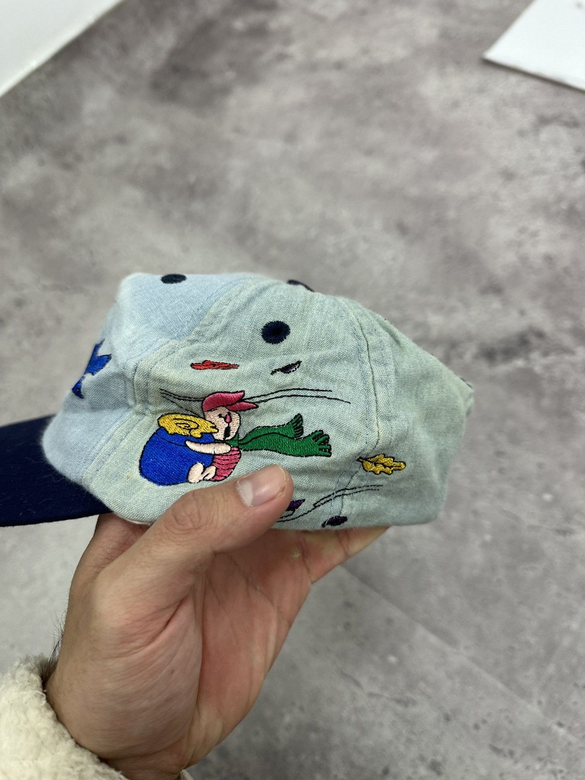 Disney Vintage 90s Disney Winnie The Pooh Jeans Cap embroidered y2k Size ONE SIZE - 4 Thumbnail