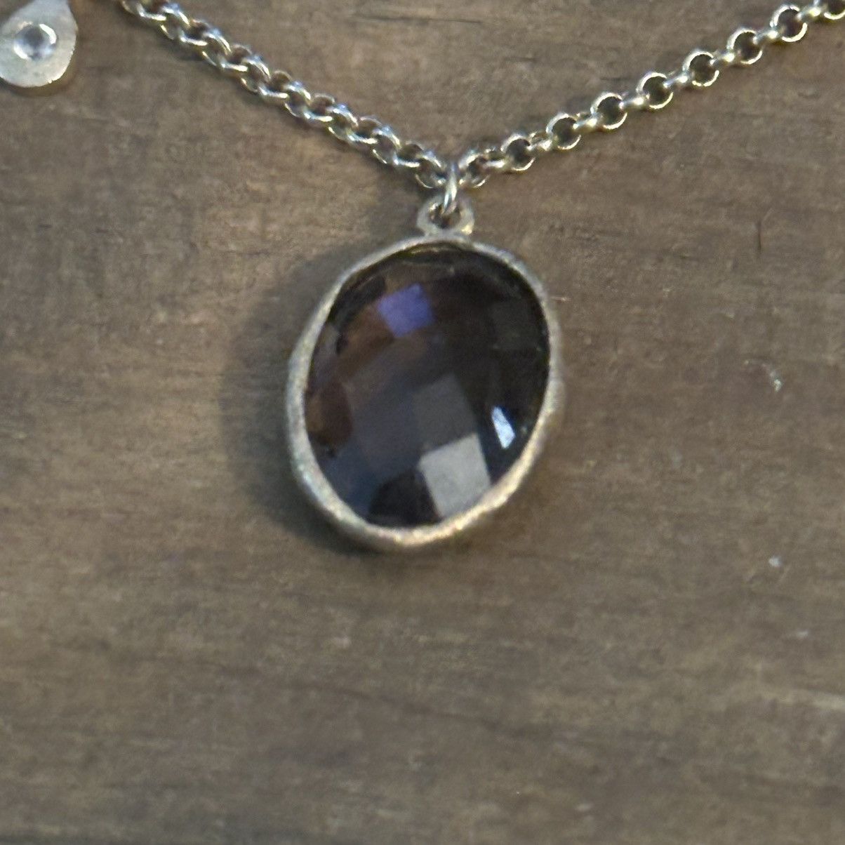 Other DC gold tone bezeled topaz pendant necklace Size ONE SIZE - 4 Thumbnail