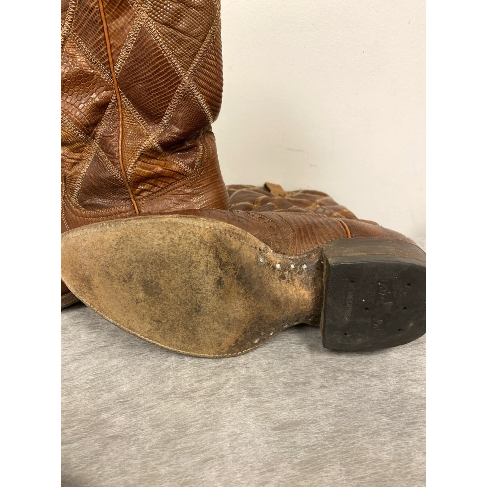 Vintage VINTAGE Laramie Cowboy Boots Men Size 9 Brown Leather Western 80s Patchwork Size US 9 / EU 42 - 6 Thumbnail