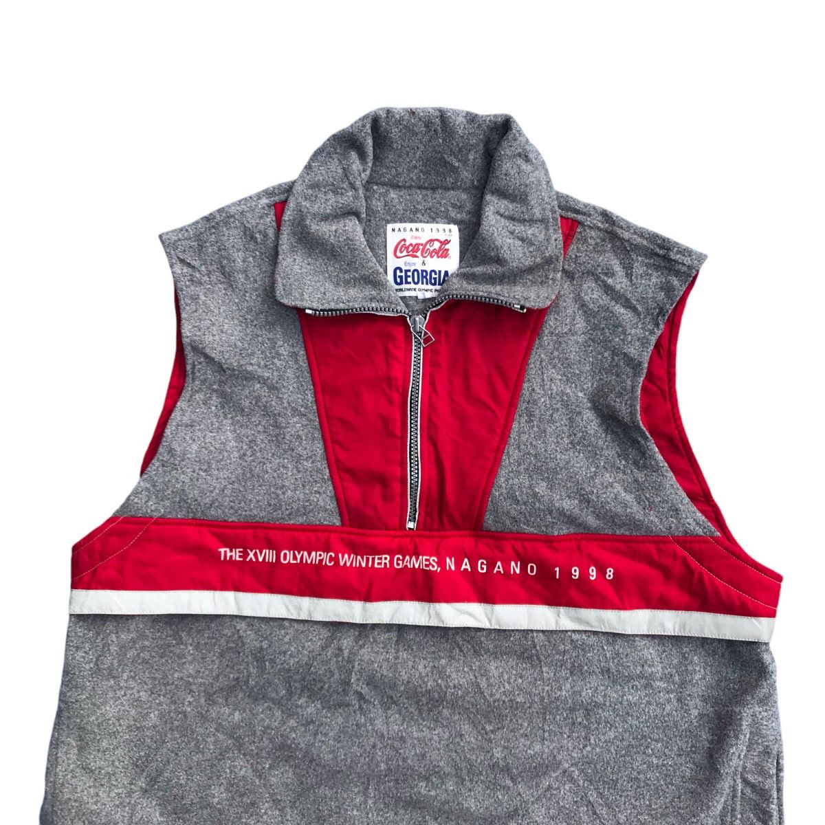 Coca Cola × USA Olympics × Vintage Vintage Olympic Winter Games Nagano 1998 Sleeveless Size US L / EU 52-54 / 3 - 2 Thumbnail