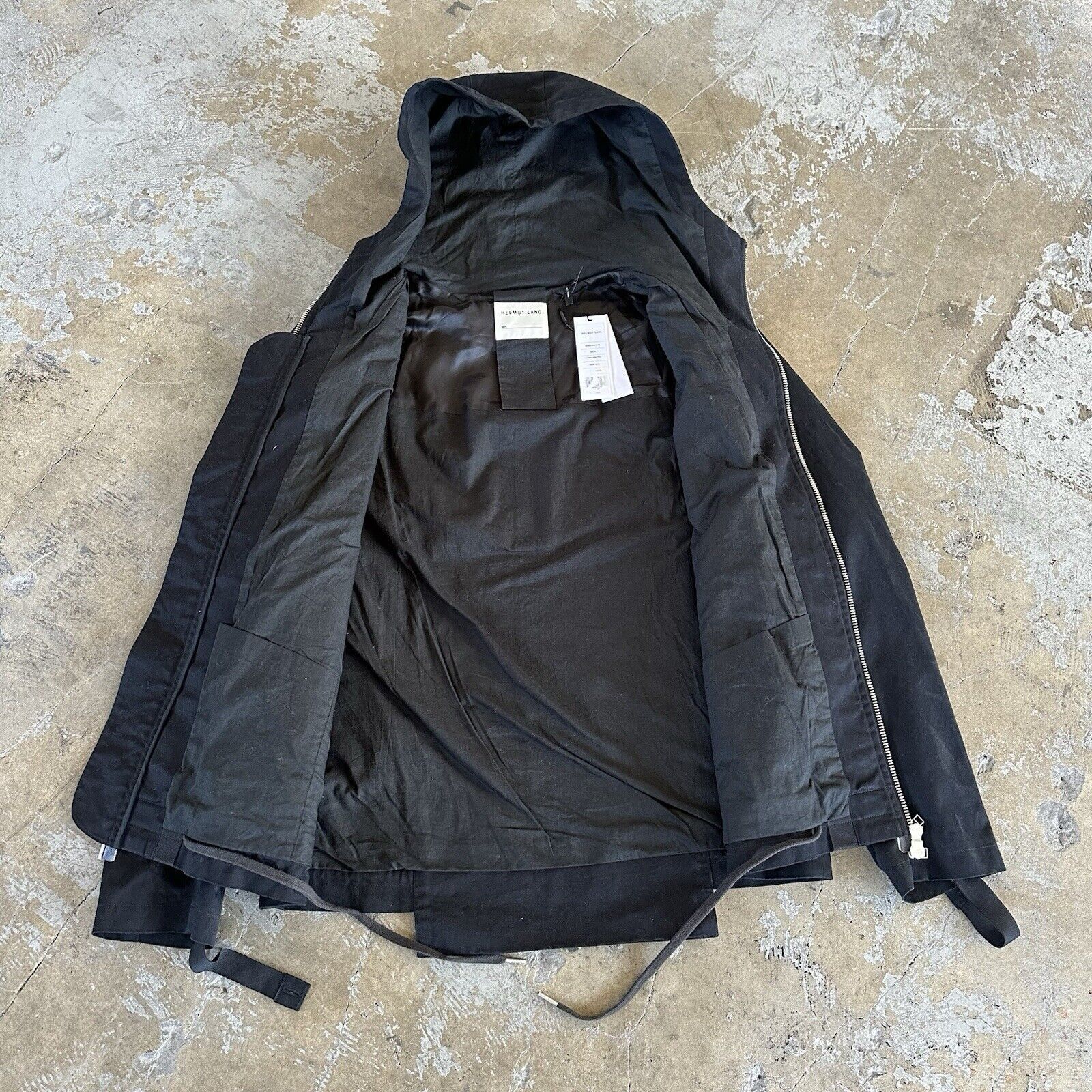 Alexander Wang × Helmut Lang NWT Helmut Lang Black Hooded Utility Jacket Tactical NEW Size US XL / EU 56 / 4 - 3 Thumbnail
