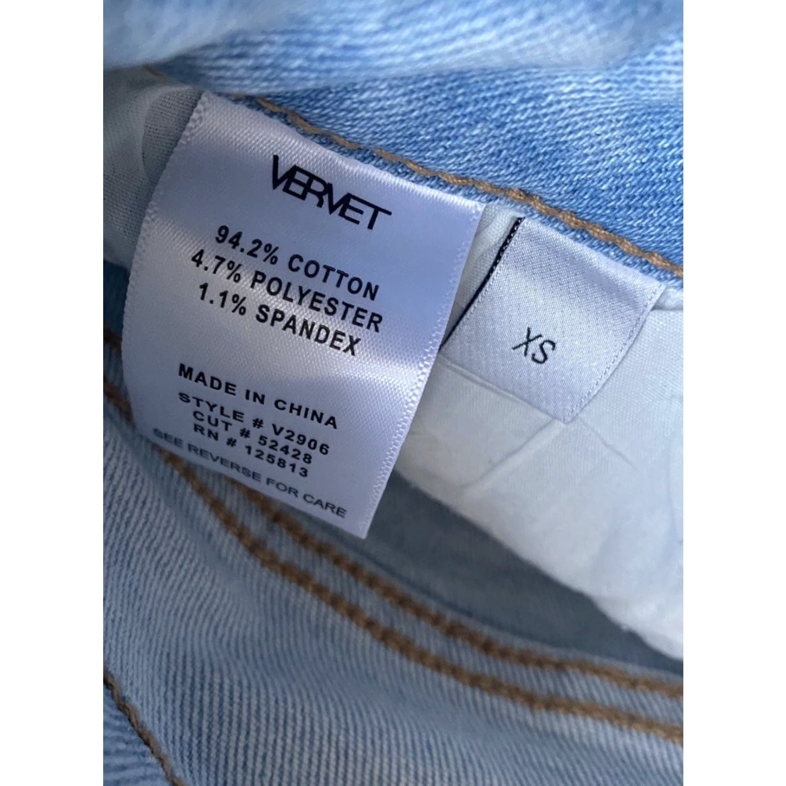 Denime Vervet Cortney Stretch Mom Shorts Denim Blue Women’s XS Size 26" / US 2 / IT 38 - 6 Thumbnail