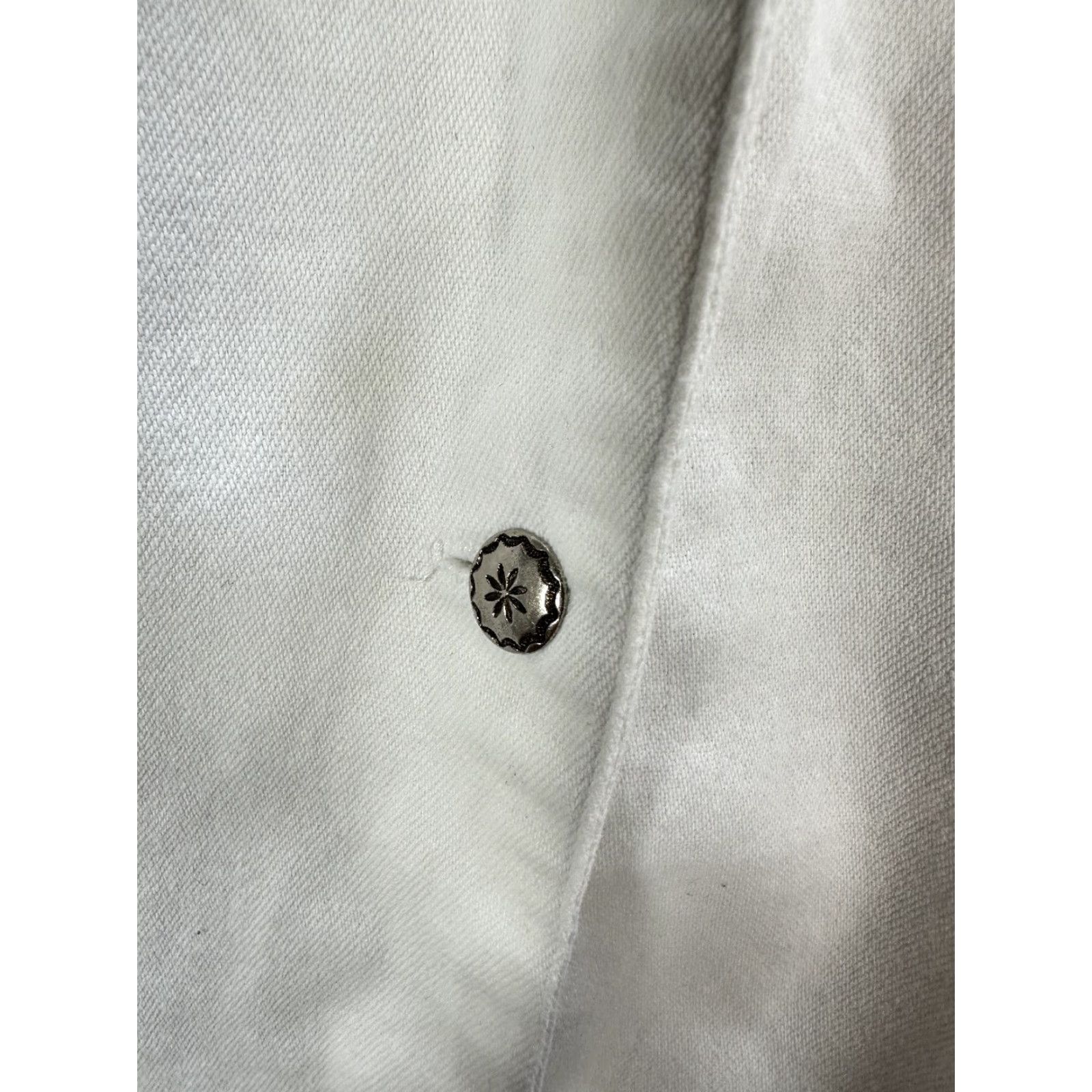 Roper Men's Roper White Western Shirt Concho Dolman Sleeve 100% Cotton Sz 38 Size US M / EU 48-50 / 2 - 5 Thumbnail