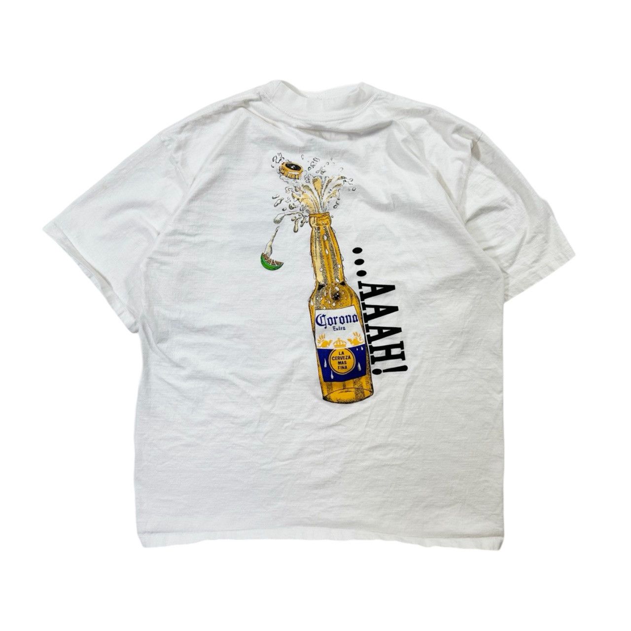 Vintage Vintage 00s Y2k Corona Beach Club Big Print Graphic T Shirt Size US XL / EU 56 / 4 - 4 Thumbnail