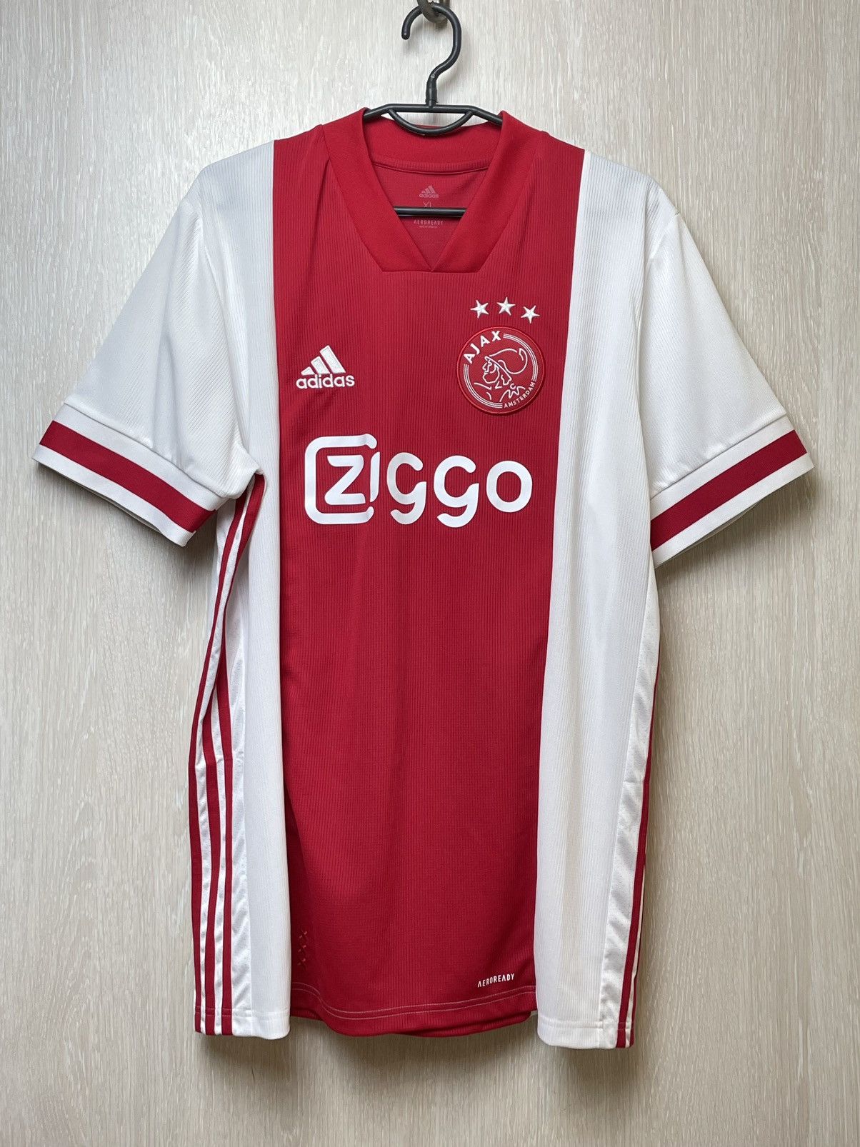 Adidas AJAX AMSTERDAM 2019 2020 HOME FOOTBALL SHIRT SOCCER JERSEY Size US XL / EU 56 / 4 - 1 Thumbnail