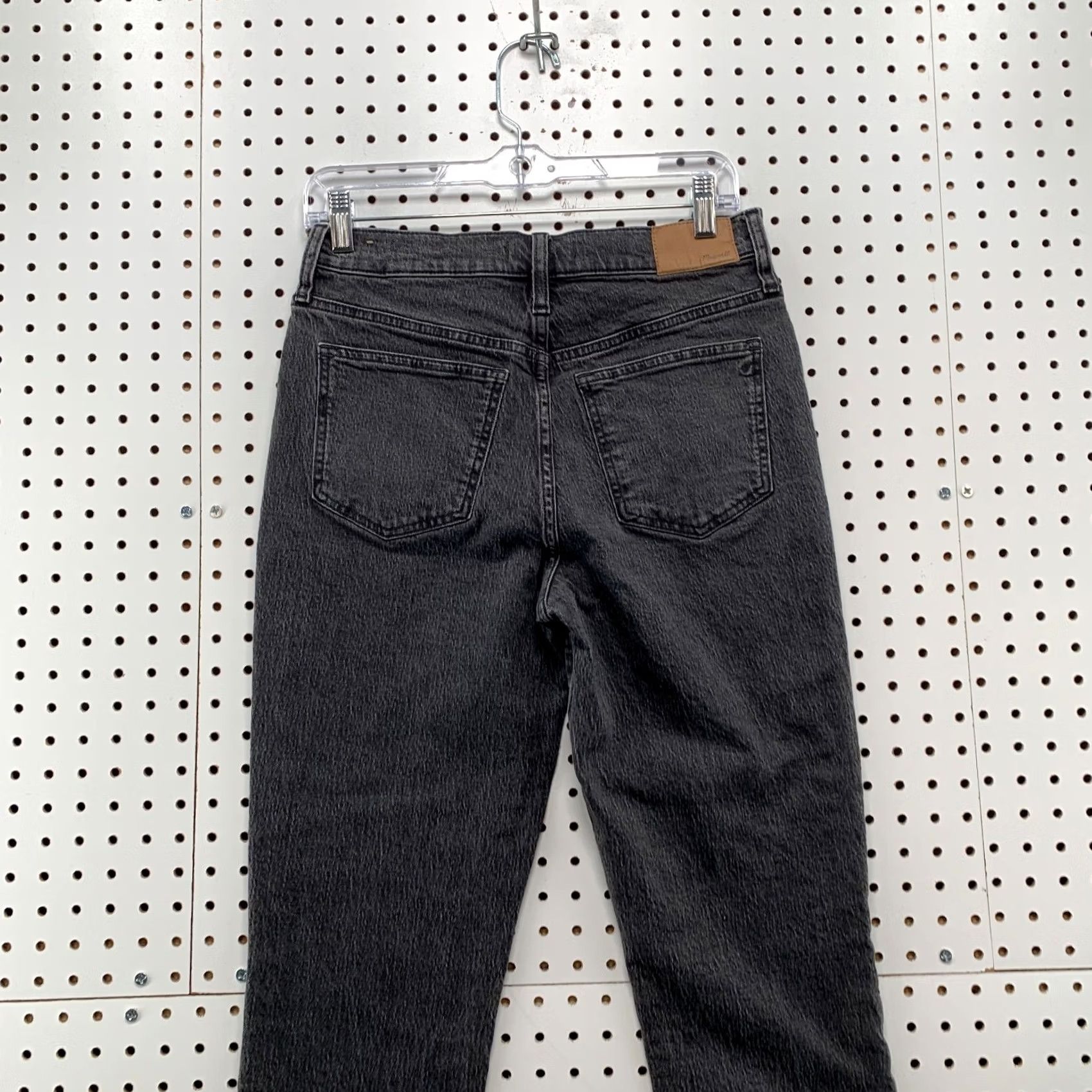 Madewell Madewell Tapered Womens 27 Black Perfect Jean Denim Size Fits 28x26 Faded Size 27" / US 4 / IT 40 - 7 Thumbnail