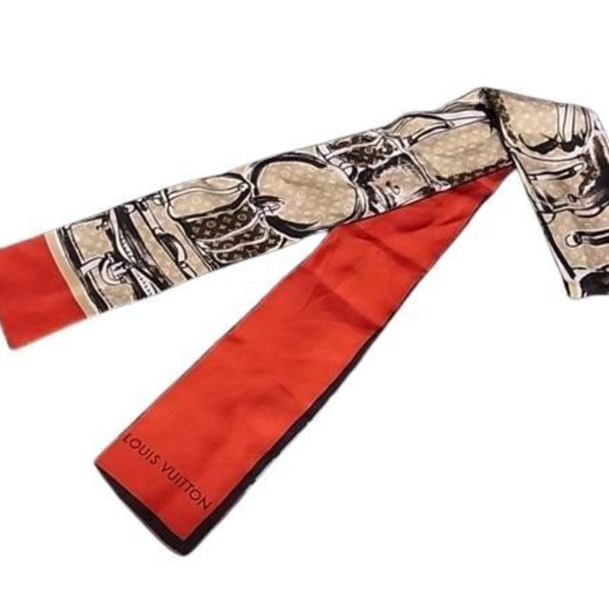 Louis Vuitton Louis Vuitton Ribbon Scarf/Muffler M73964 Multicolor Silk Women's Size ONE SIZE - 1 Thumbnail