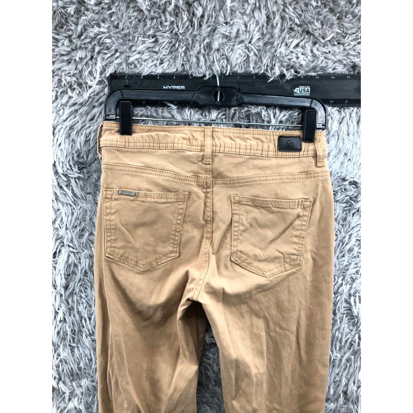 Vintage Celebrity Pink Womens Skinny Ankle Pants Mid Rise Beige Size 5 Size 27" / US 4 / IT 40 - 7 Thumbnail