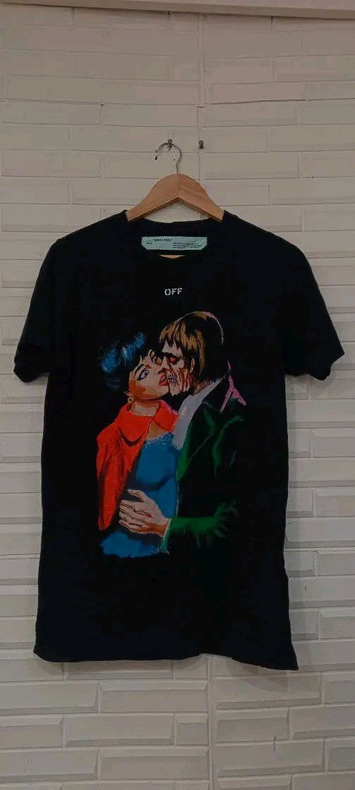 Off-White Off-White Kiss Tee XS – Retro Comic Print – Fire Piece" Size US XS / EU 42 / 0 - 6 Thumbnail