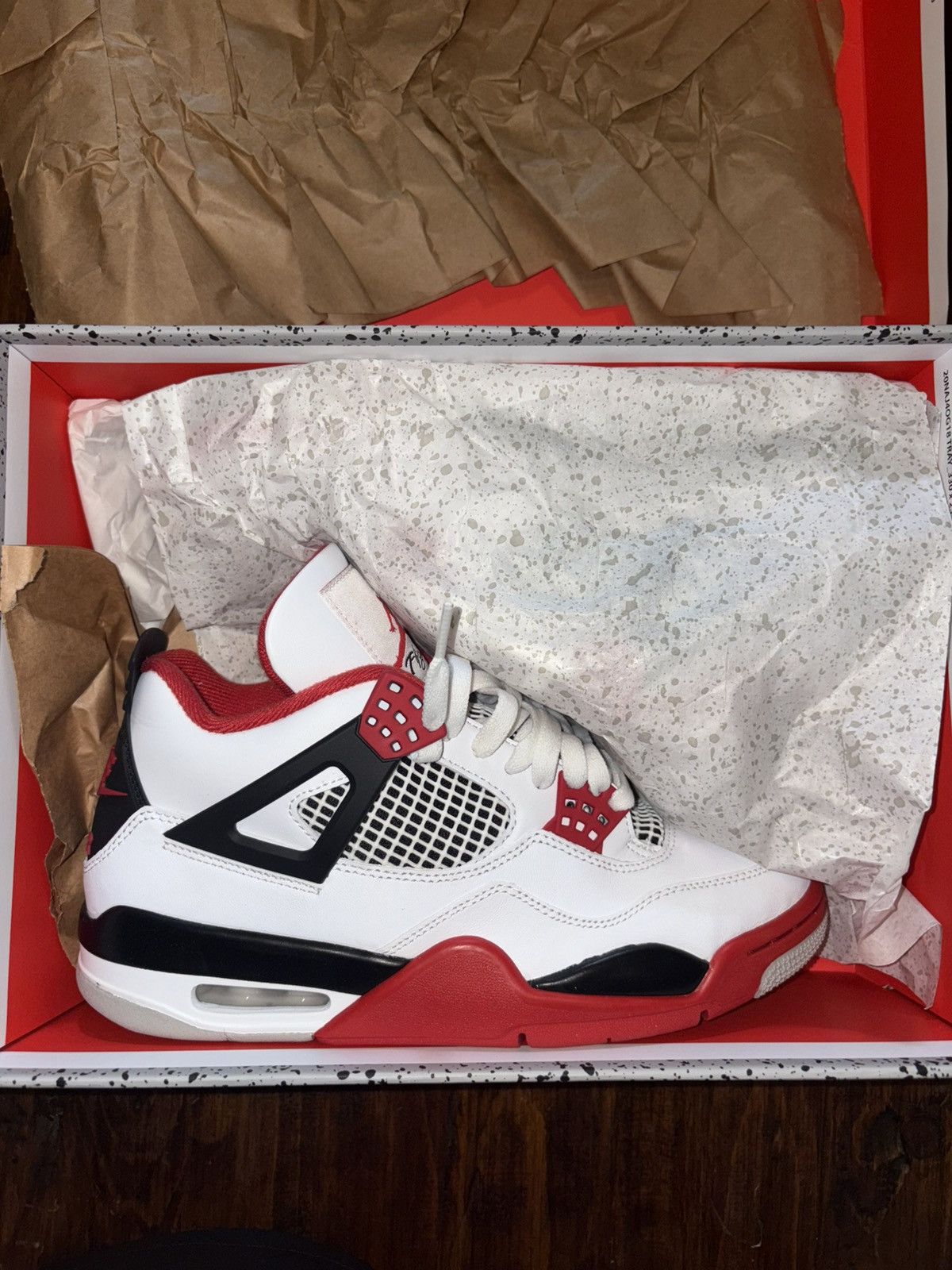 Jordan Brand Air Jordan 4 Retro OG Fire Red Size US 8 / EU 41 - 9 Thumbnail