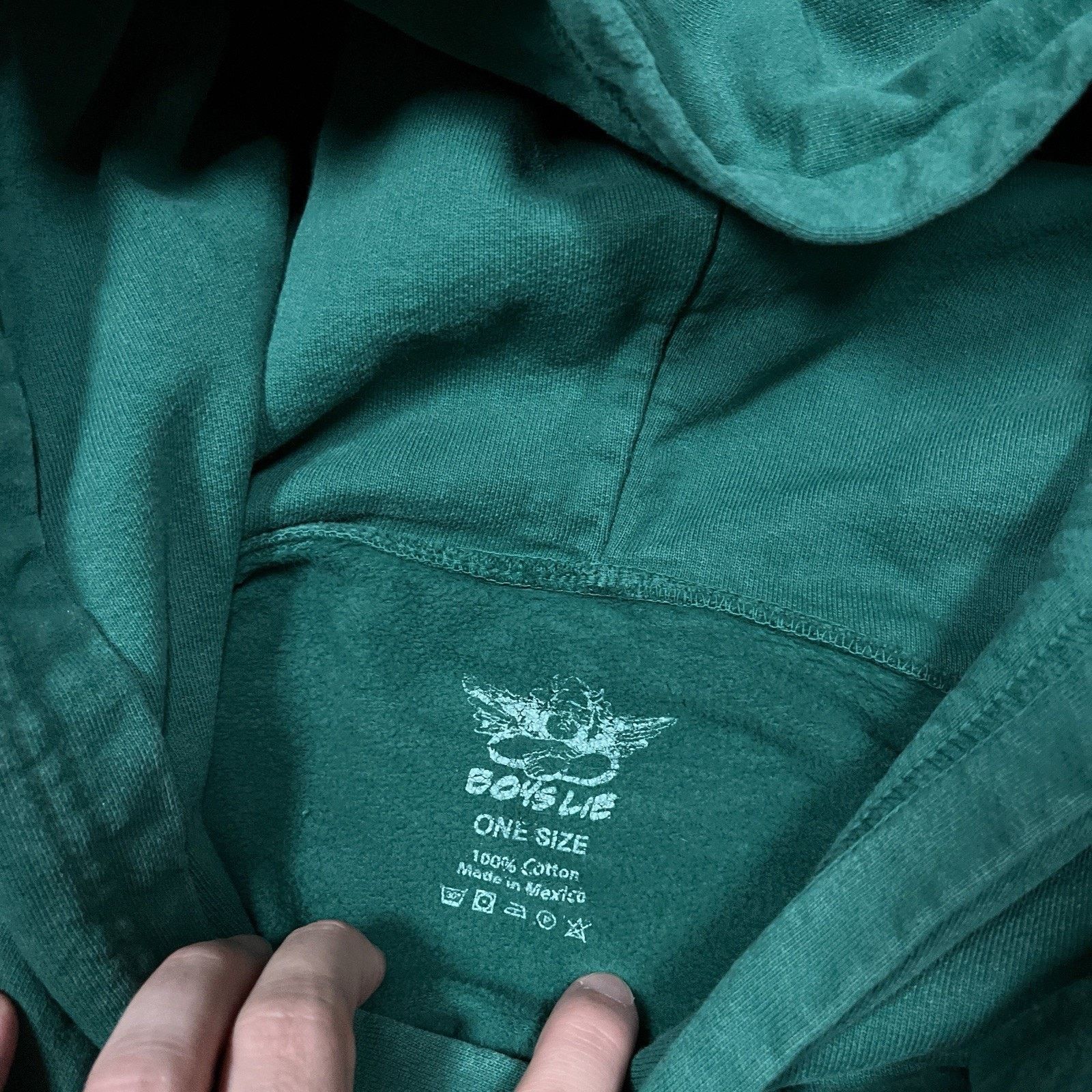 Boys Lie Boys Lie Green OneSz Hoodie Oversized Hoodie Woman Explosion Size ONE SIZE - 5 Thumbnail