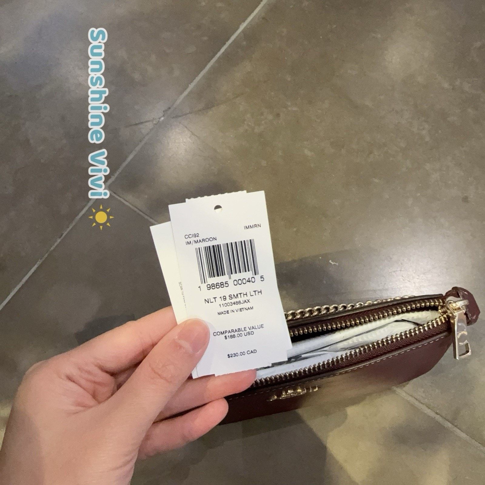 Coach NWT Coach Nolita 19 Smooth leather CCI92 Gold/Maroon Size ONE SIZE - 7 Thumbnail